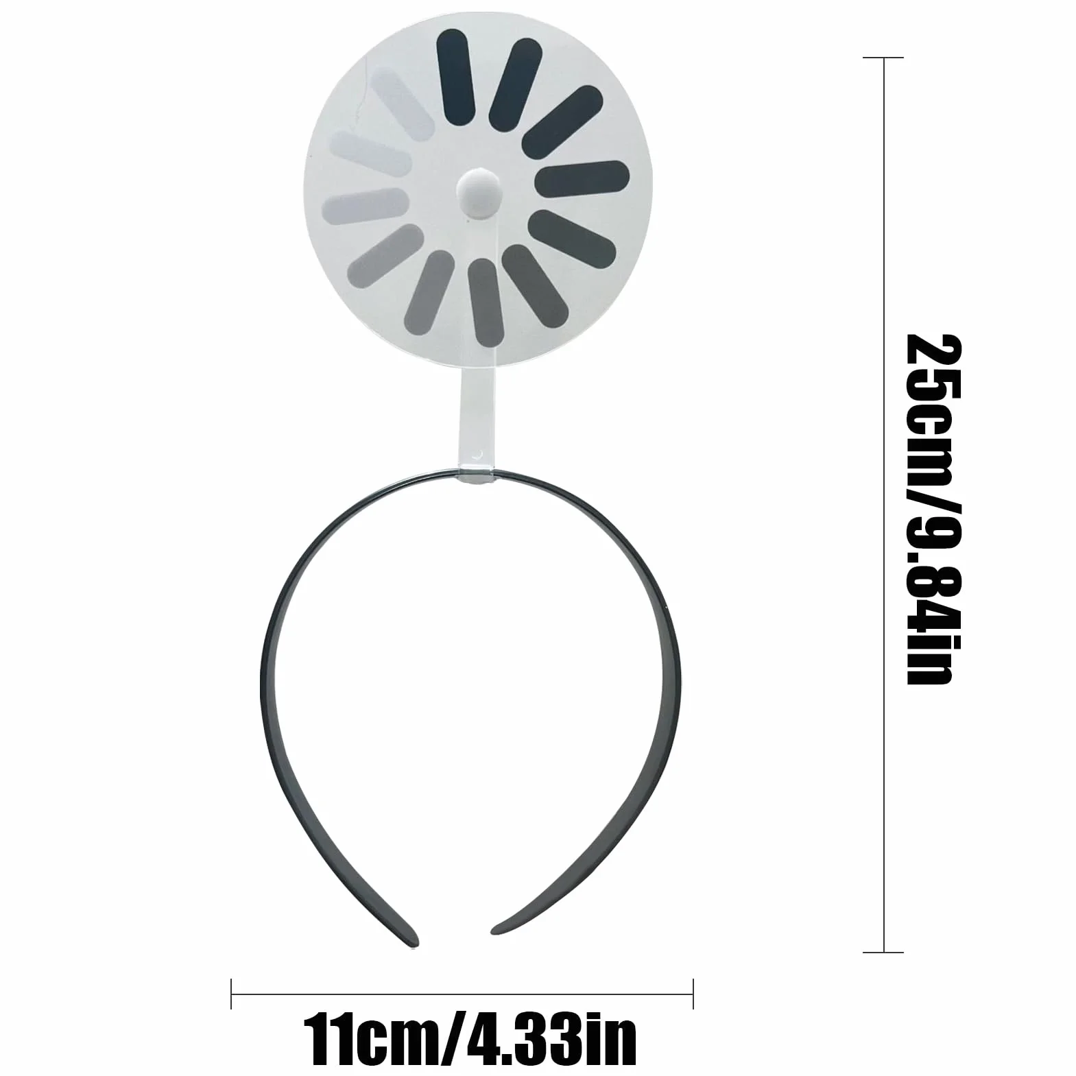 Funny Headbands, Hair Clips with Loading Symbol Design, Stylish and Lightweight Hair Accessories, Ideal for Women, Girls, Daily Use, Work, Music Festivals, Makeup Events, Holidays, Parades