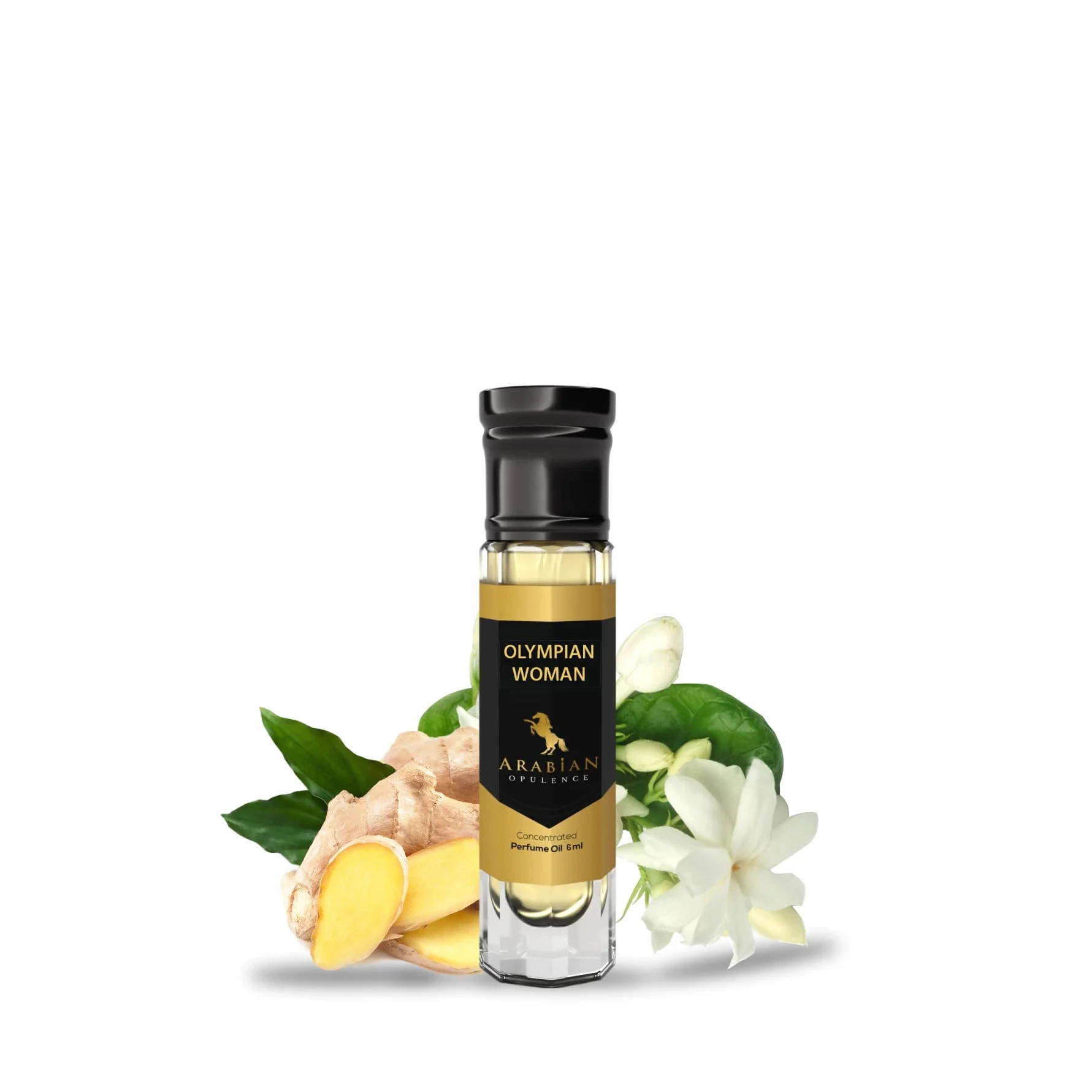 Arabian Opulence FR226 OLYMPIAN WOMAN skoncentrowany olejek perfumowany, bursztynowy kwiatowy zapach w rolce dla kobiet, długotrwałe perfumy na bazie oleju, bezalkoholowy olejek do ciała (6 ml)