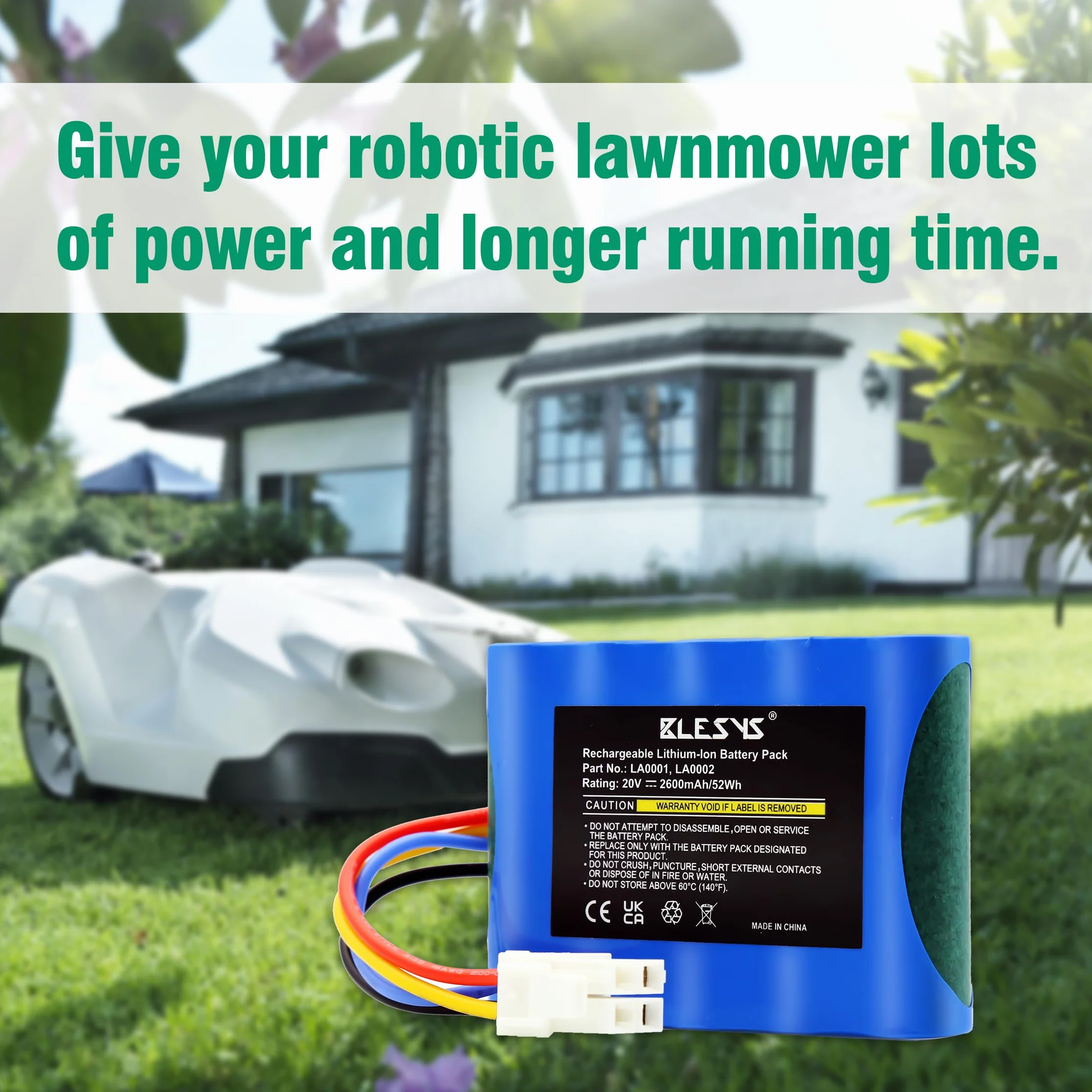 Bateria do robot kosiarki Landxcape LX790i LX790 LX792 LX795 LX796 LX797 LX991 Ferrex 20 V 2600 mAh