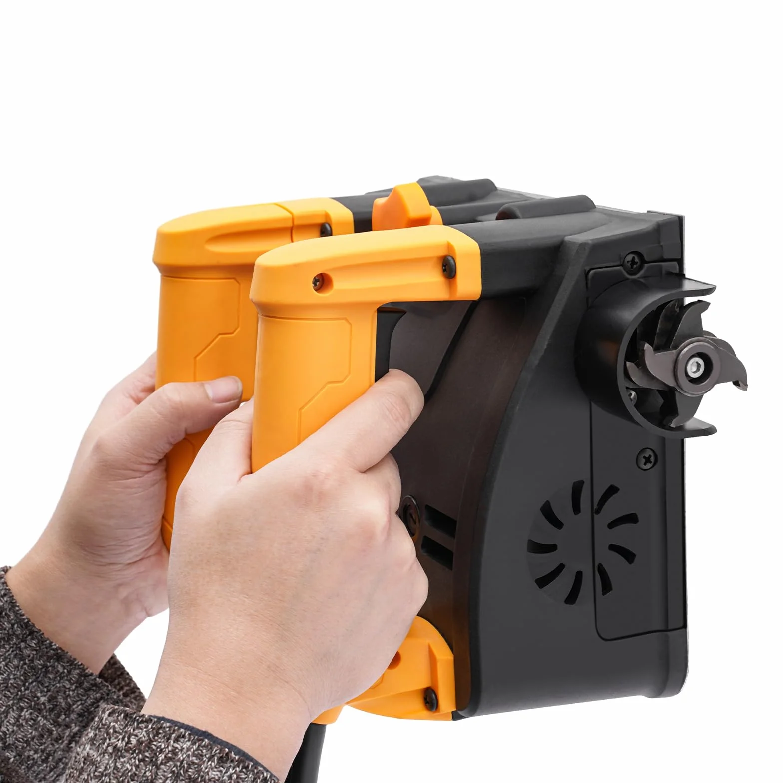 Frezarka do betonu 1200 W, bruzdownica 4000 obr./min, regulowana głębokość 1-4 mm, frez szczelinowy do łopatek tynku piaskowego i cementowych, ścian szpachlowych (zwykły nóż)
