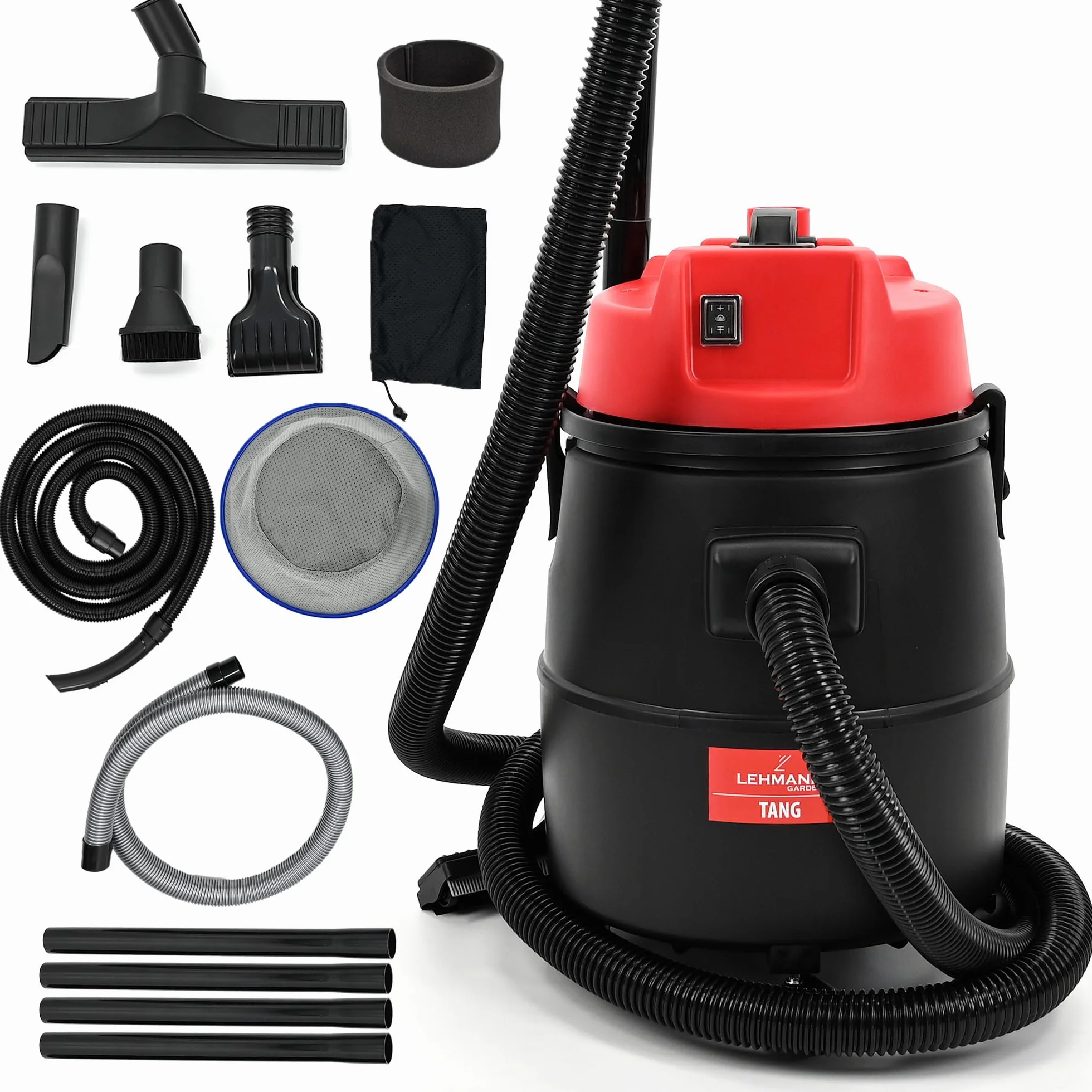 Lehmann LGAPV-1430 odkurzacz basenowy z zestawem dysz ssących 1400 W | odkurzacz błotny do stawu 25 l | odkurzacz do stawu na mokro | odkurzacz błotny do stawu ogrodowego