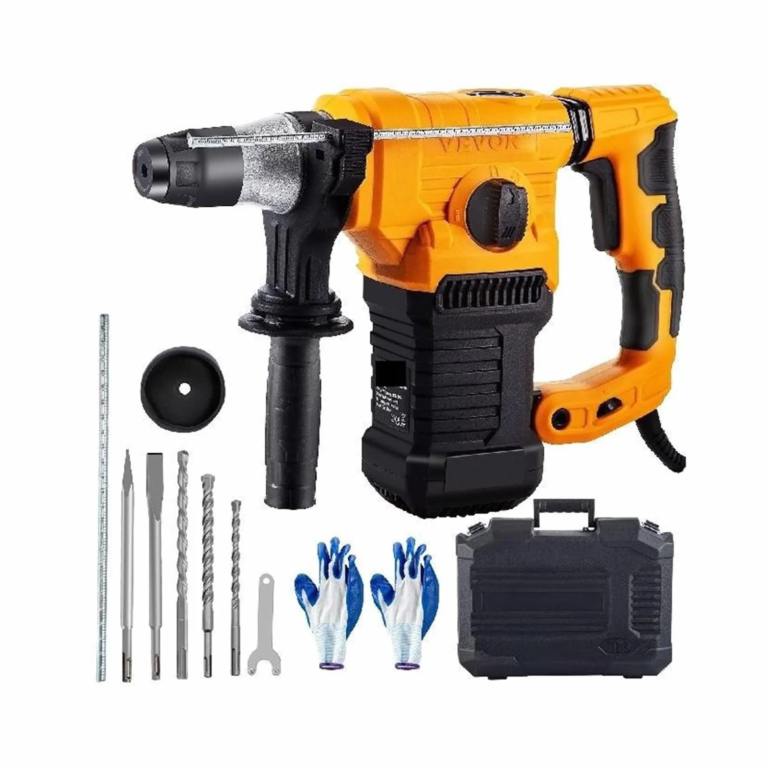 Wiertarka udarowa 1500W Max wiercenie 32mm SDS Plus młot pneumatyczny do rozbiórki 4 tryby elektryczny perforator betonu Stabilna Paca