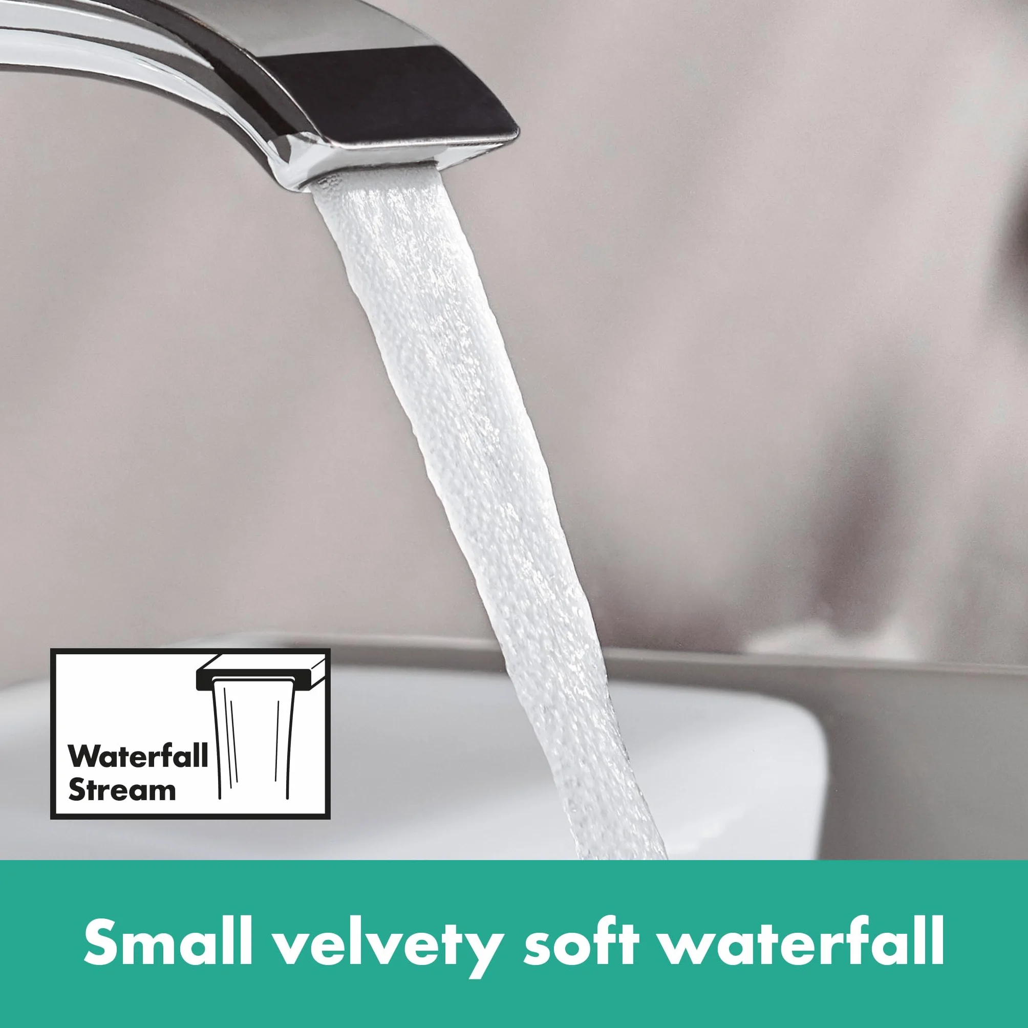 hansgrohe Vivenis 75010001 nowoczesny 1-otworowy 1-otworowy 15 cm wysoki kran do umywalki łazienkowej w kolorze chromu