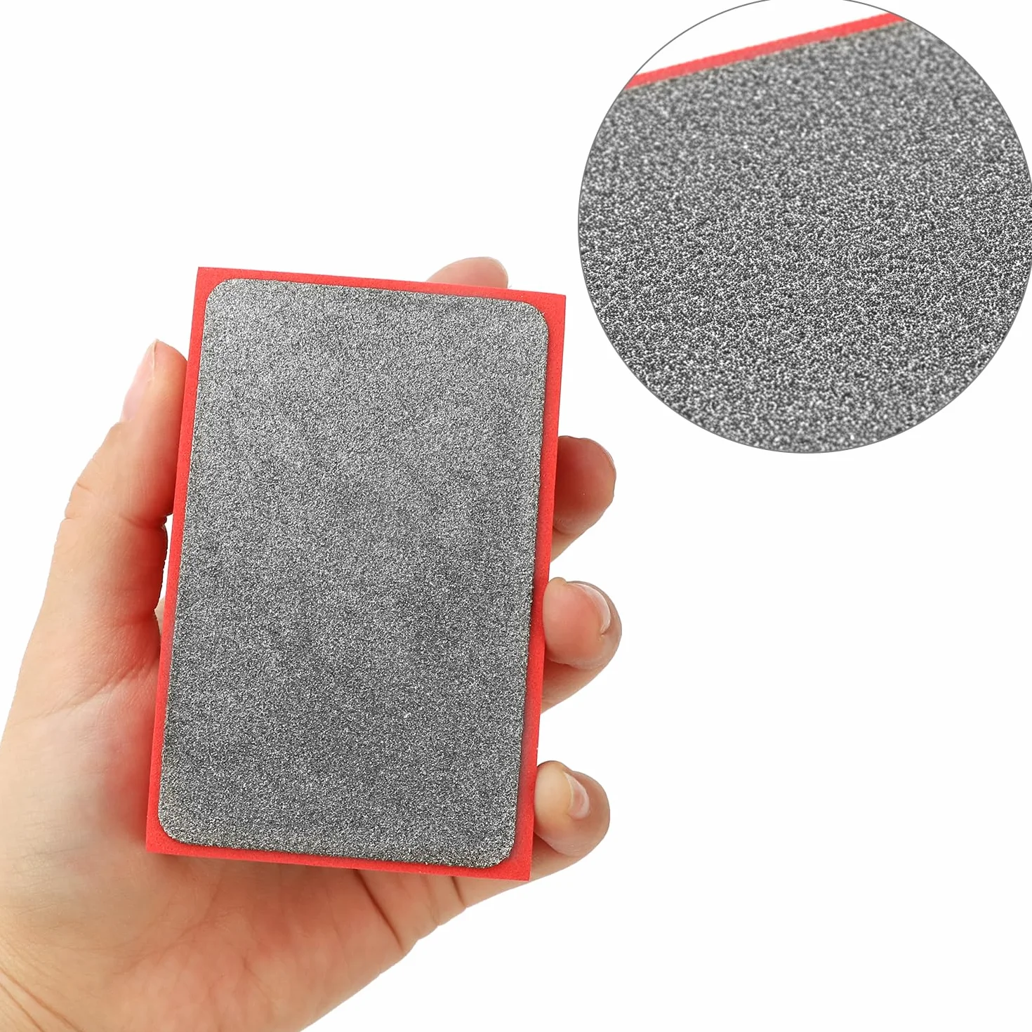 QWORK® Zestaw 4 podkładek polerskich do ręcznego polerowania, ziarnistość 60#, 100#, 200#, 400#, do płytek, granitu, marmuru, ceramiki