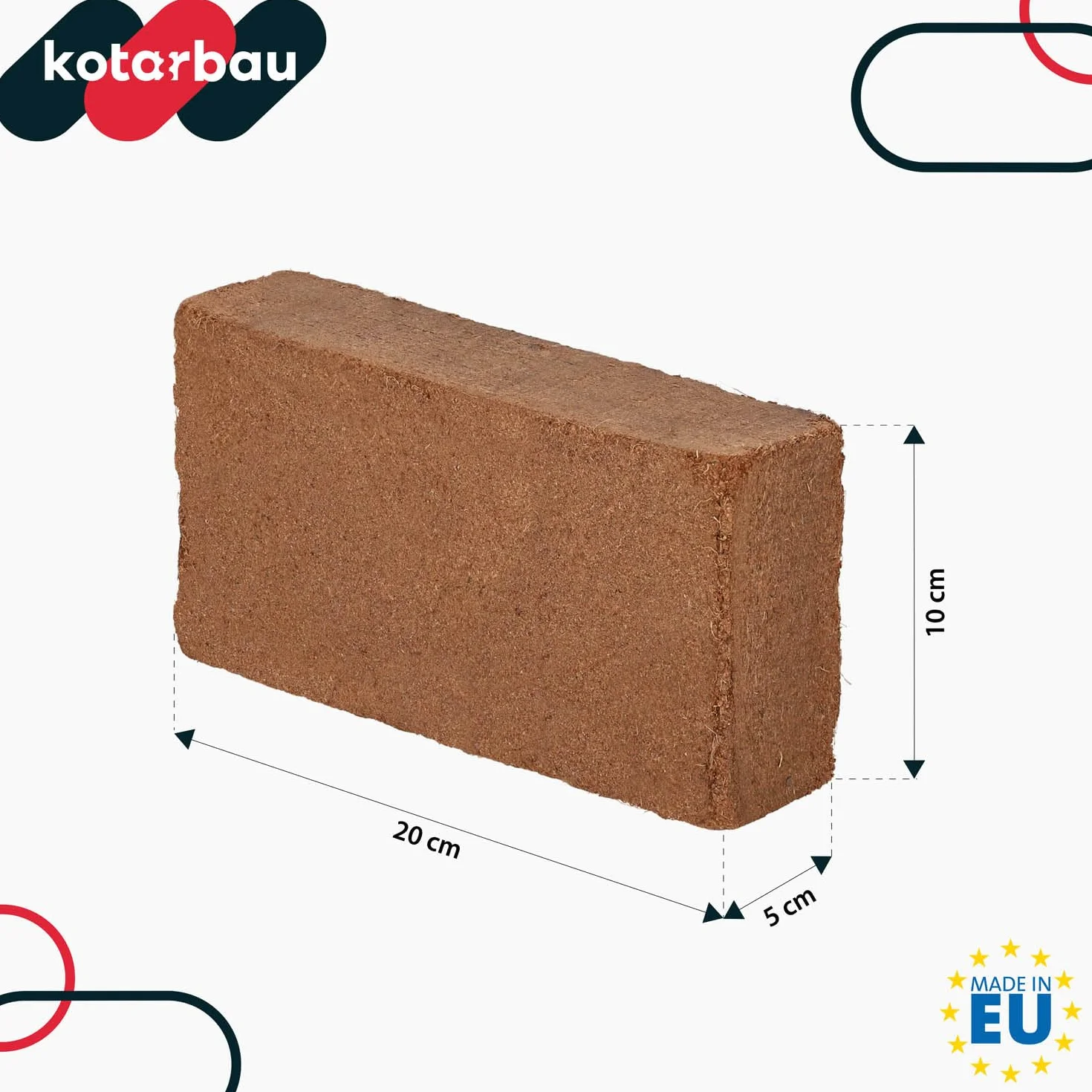 KOTARBAU® Naturalna Ziemia Kokosowa 650 g 7 l do Roślin i Terrariów