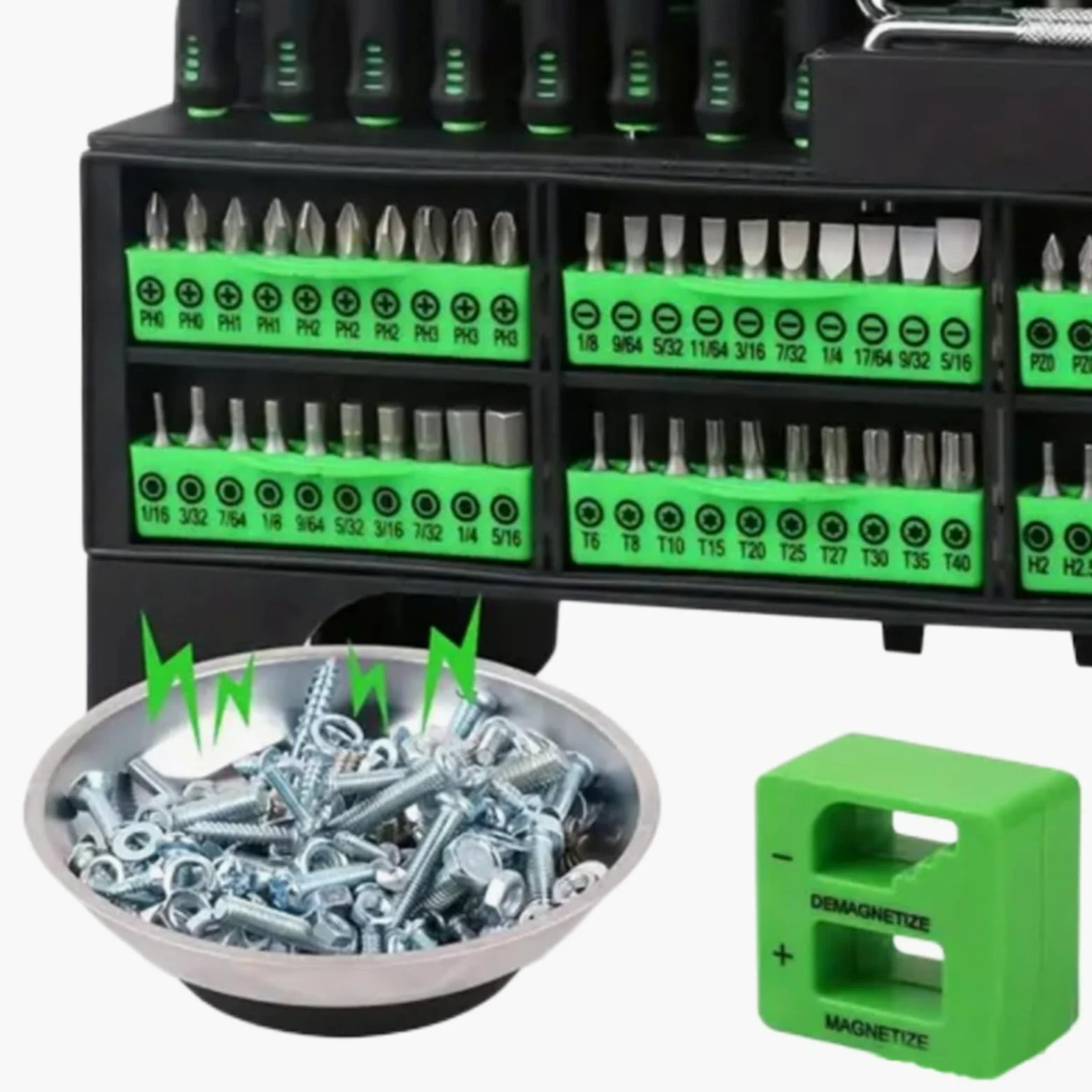 Zestaw śrubokrętów | Przenośny mocny magnetyczny | Zestaw wkrętaków elektronicznych, do instalacji elektrycznych, dla inżynierów napraw, konserwacji maszyn, napraw domowych