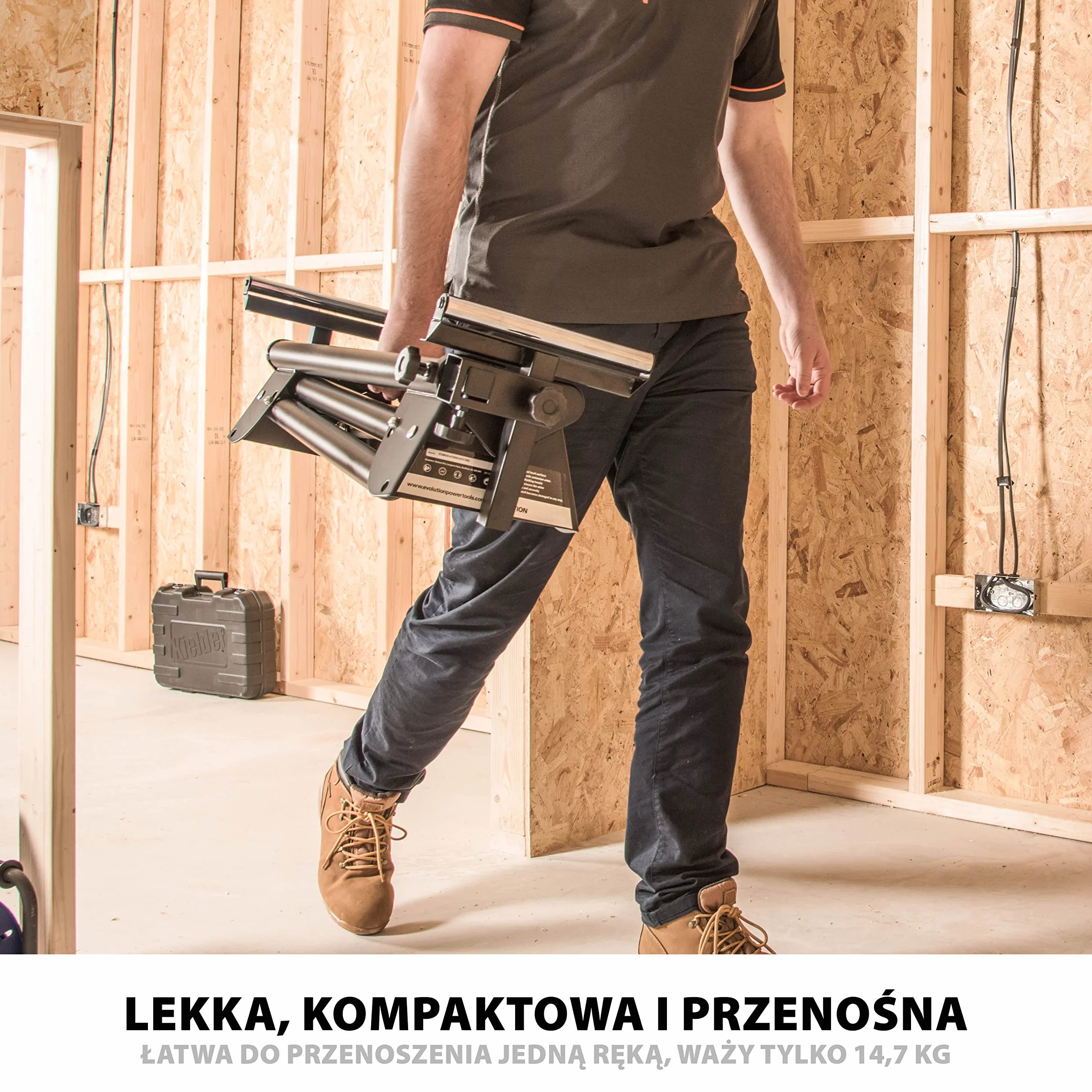 Evolution Power Tools EVOMS1 Stojak do ukośnicy składany z wysuwanymi ramionami