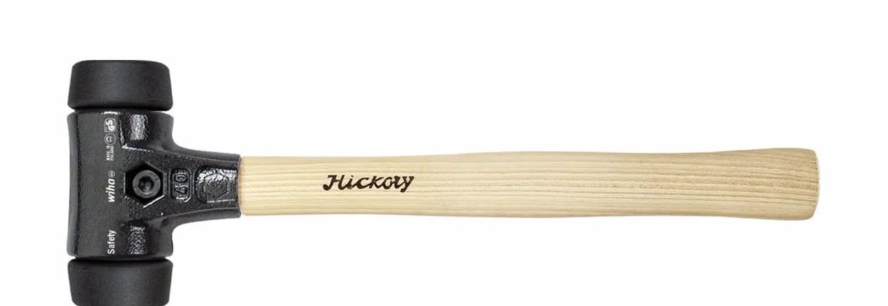 Wiha Safety młotek z miękkim bijakiem stopniu twardości 3 - czarny, czarny/młotek z tworzywa sztucznego okrągły, waga 3200 g, długość 490 mm, Ø 80 mm