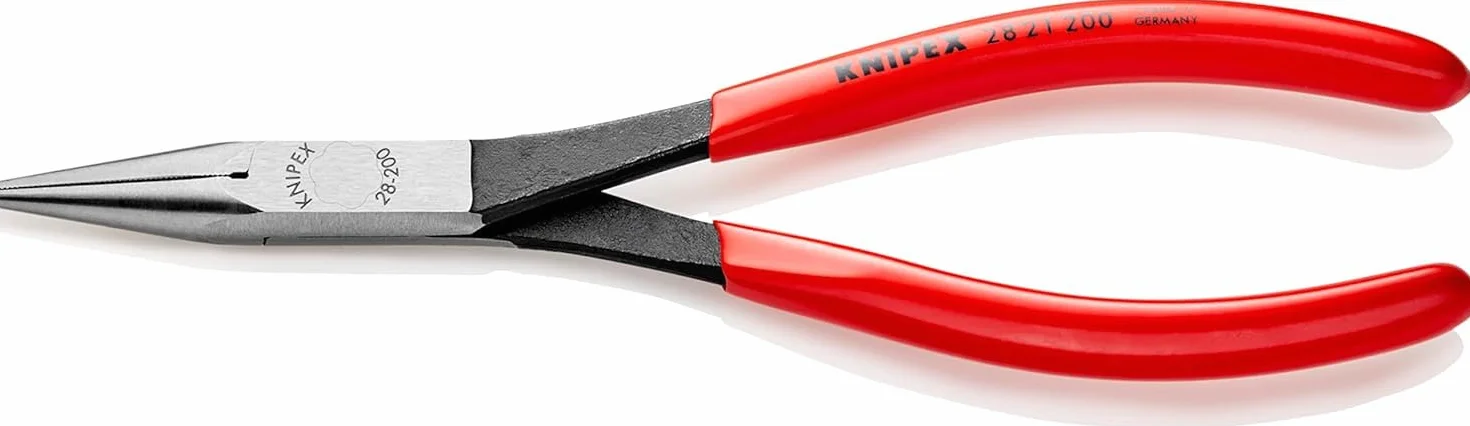 KNIPEX Szczypce płaskie montażowe z tworzywa sztucznego, powlekane 200 mm, 28 21 200