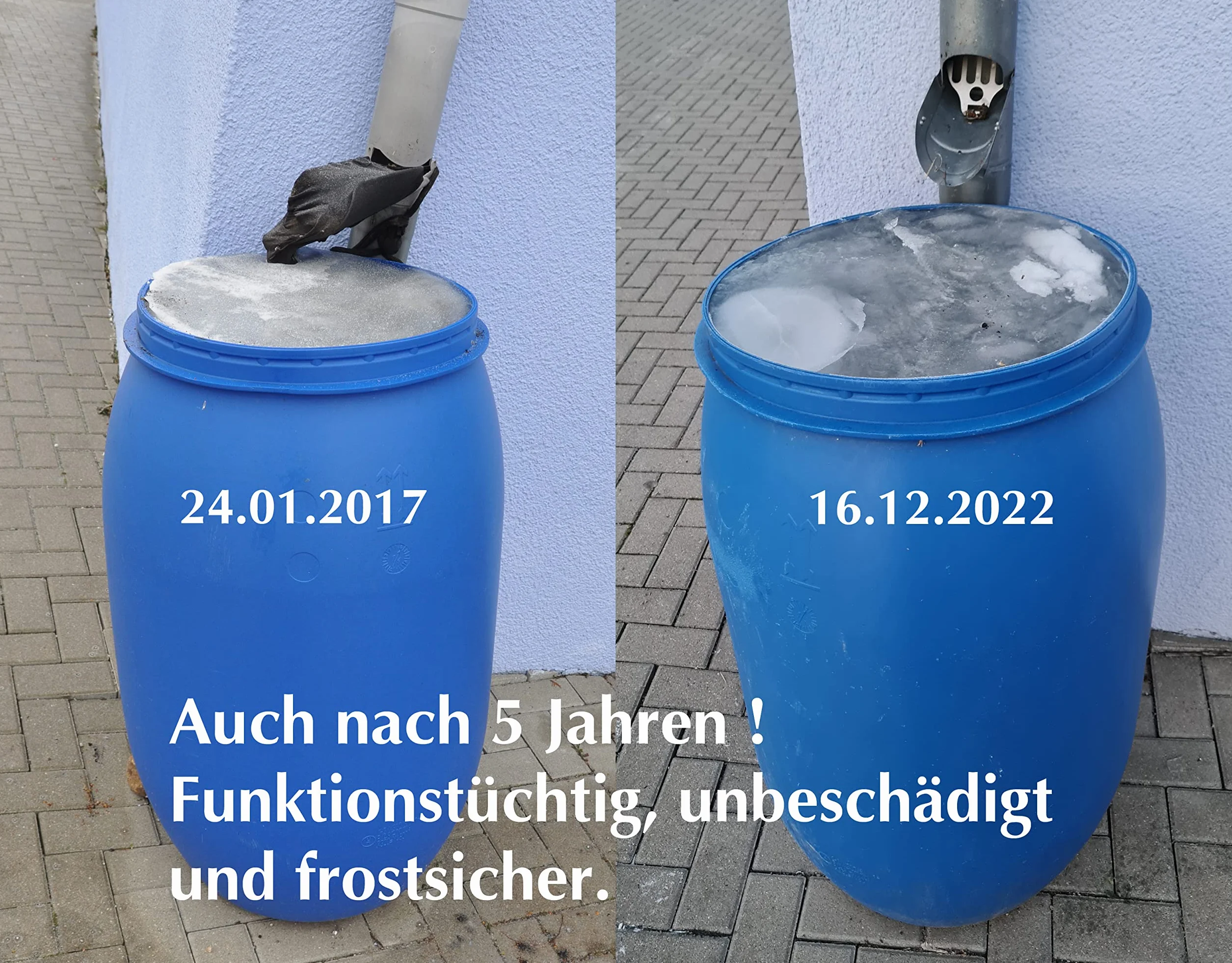 Beczka z pokrywką KS24 120 litrów niebieska