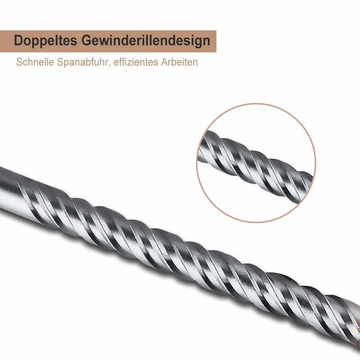 SUQIN Wiertło Udarowe SDS Plus 30mm*350mm-Profesjonalne Wiertło Do Betonu Do Kamienia Z 4 Ostrzami Z Twardego Metalu Nadaje Się Do Wiercenia W Betonie/Kamieniu/Murze