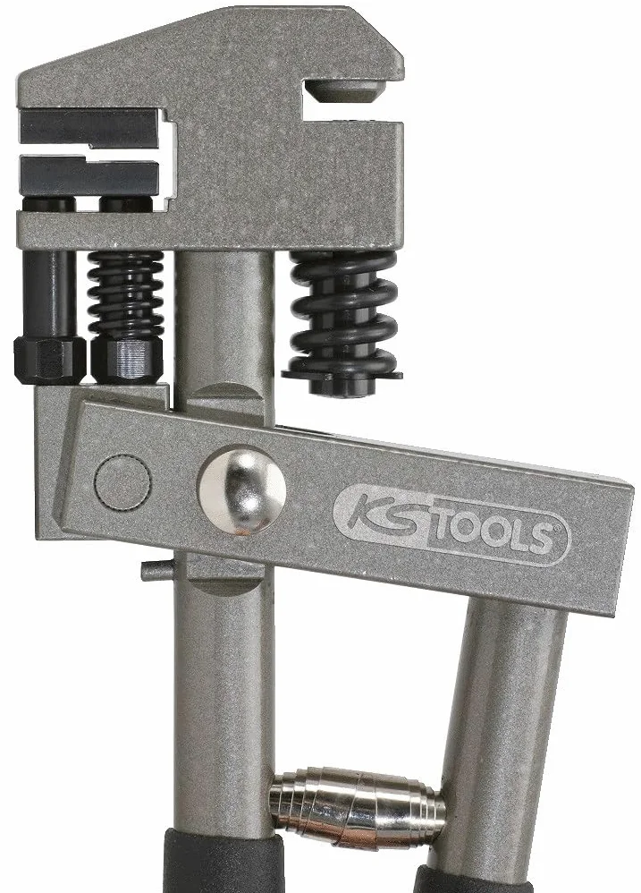 KS Tools 118.0055 Szczypce do dziurkowania i robienia zakładek z blachy, 285 mm