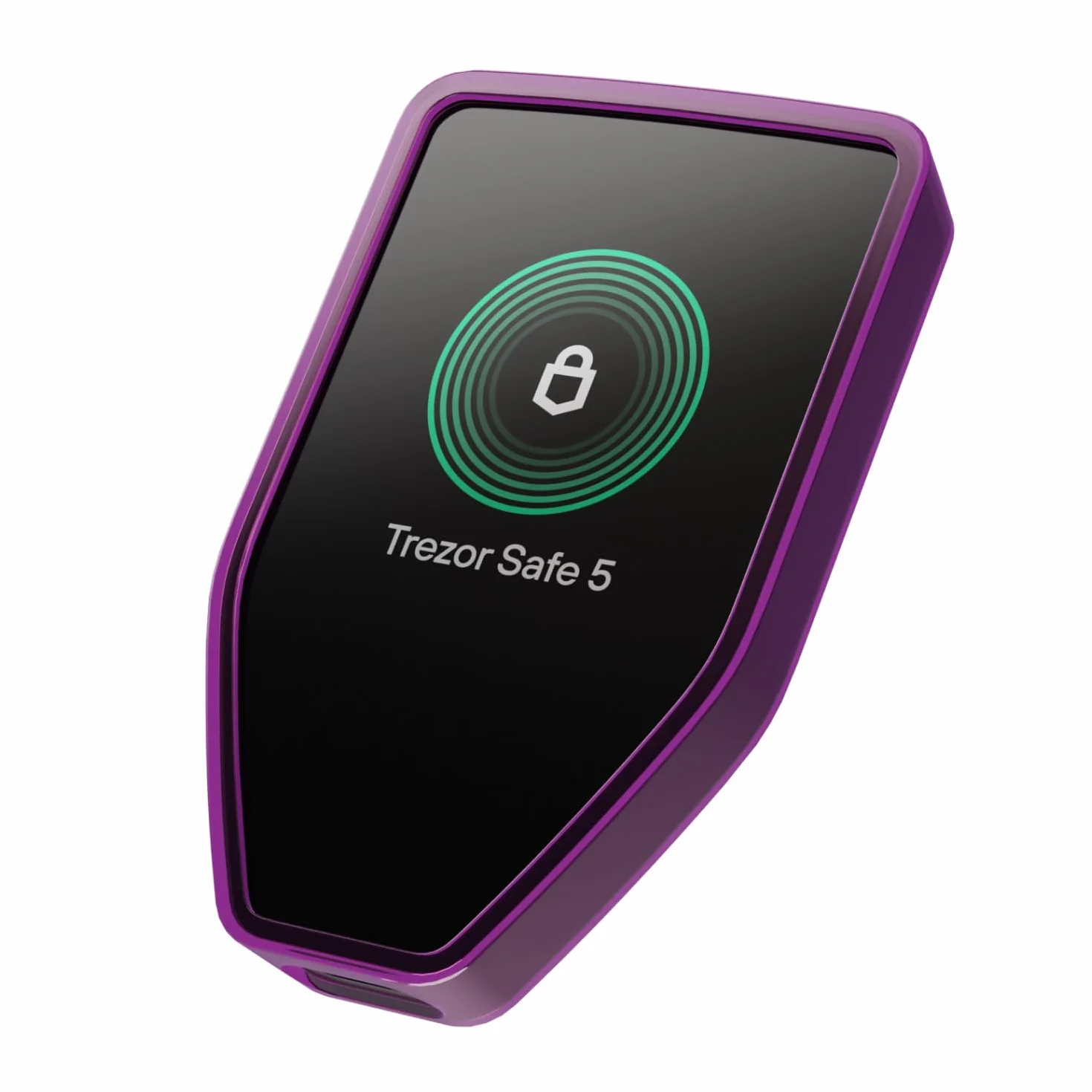 Trezor Silikonowe etui ochronne Safe 5 – amortyzująca osłona ochronna (przezroczysty fiolet)