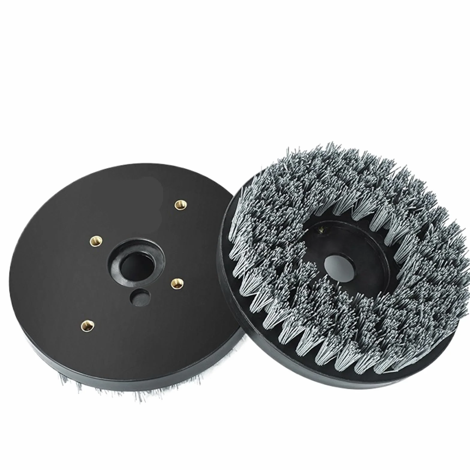 Nasadki szczotkowe do wiertarek, Kółko do szczotki kubkowej 8 cali 200 mm Nylon 4 otwory M8 Multi Grit Kamień Granit Marmur Czysty połysk(3000-1PCS-M8)