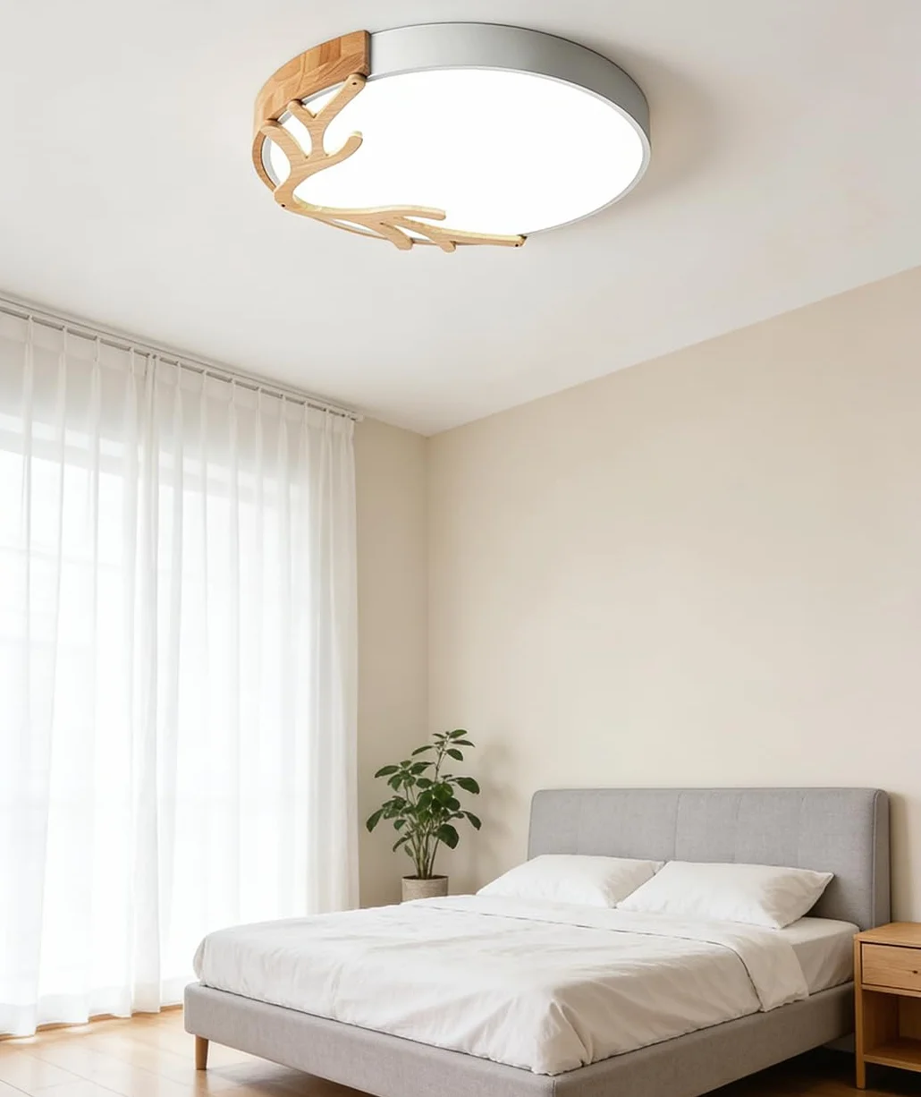 Lampa sufitowa LED 3000-6000 K okrągła z kutego żelaza różowa 40 cm