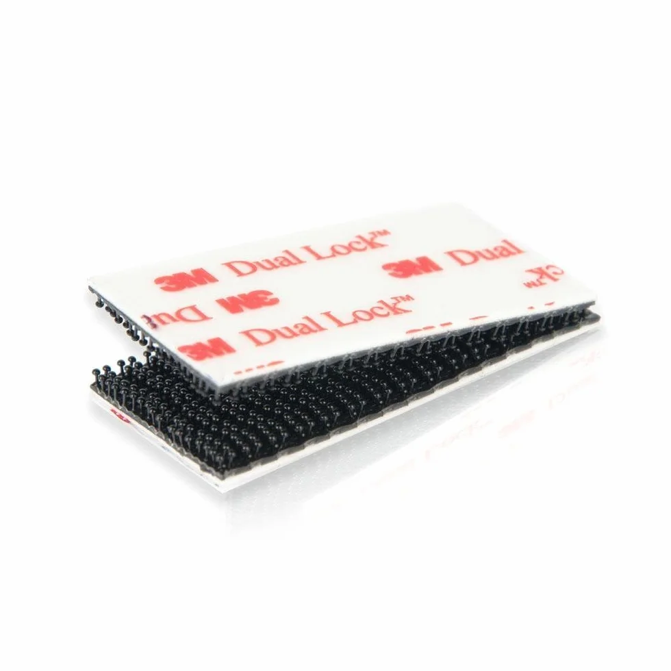 3M Dual Lock SJ 3550 10 sztuk podkładek samoprzylepnych 25,4 mm x 50 mm – taśma klejąca z zamknięciem zaciskowym; czarna; do 5 odwracalnych połączeń
