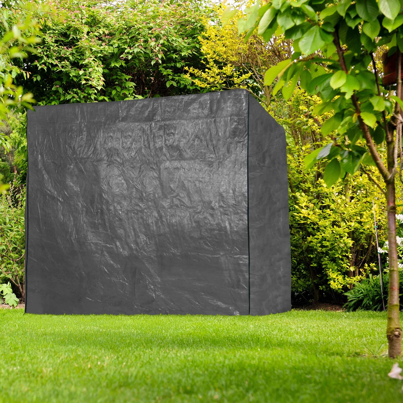 BB Sport Koc na huśtawkę ogrodową szary 180x160x115 cm