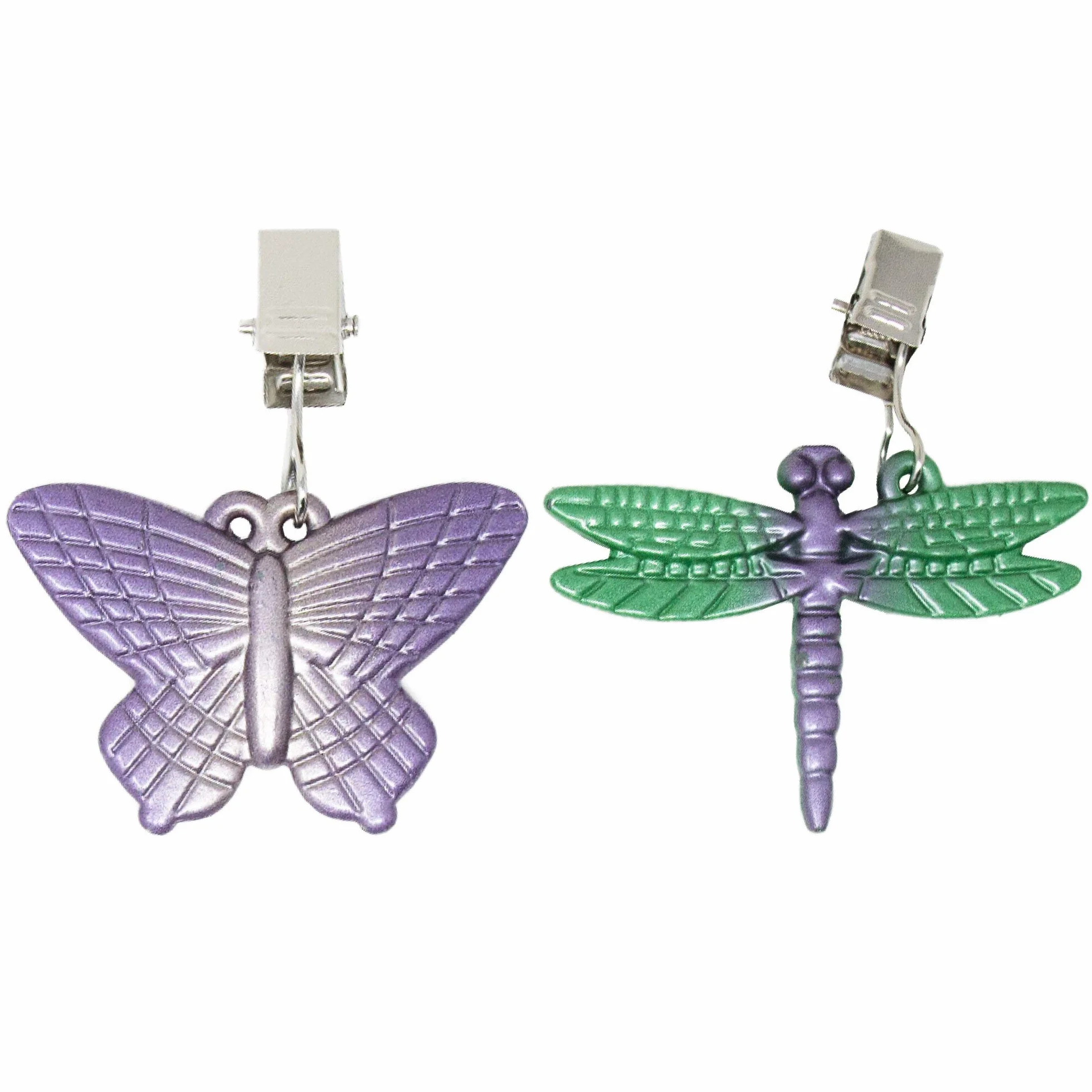 Obciążniki do obrusu motyl kolorowe z klamrą metalowe 6,5 x 5,5 cm 40 g