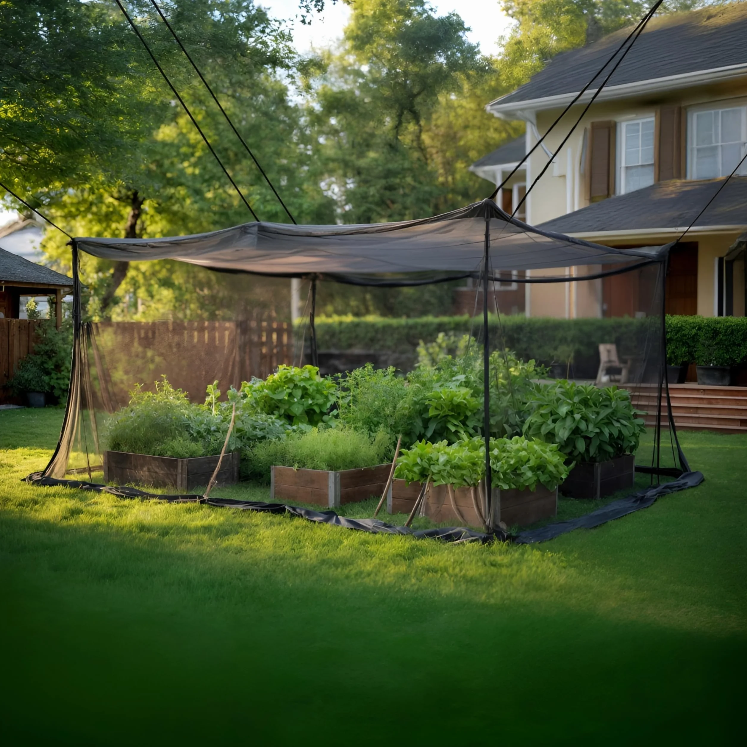 Moskitiera XXL 220 Mesh 300x300x250 cm podwójna podróżna biała