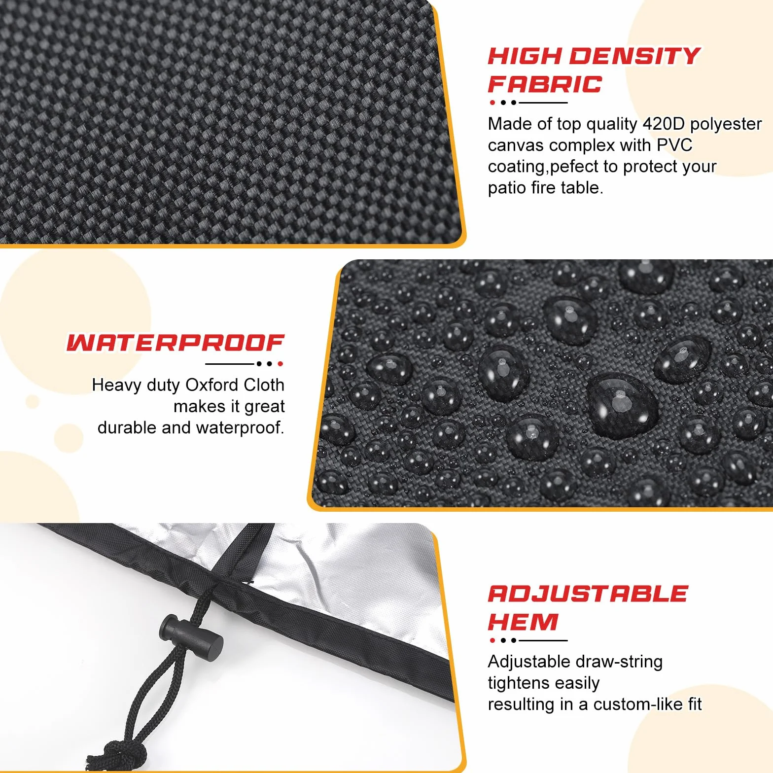 Pokrowiec wodoodporny 420D Oxford czarny