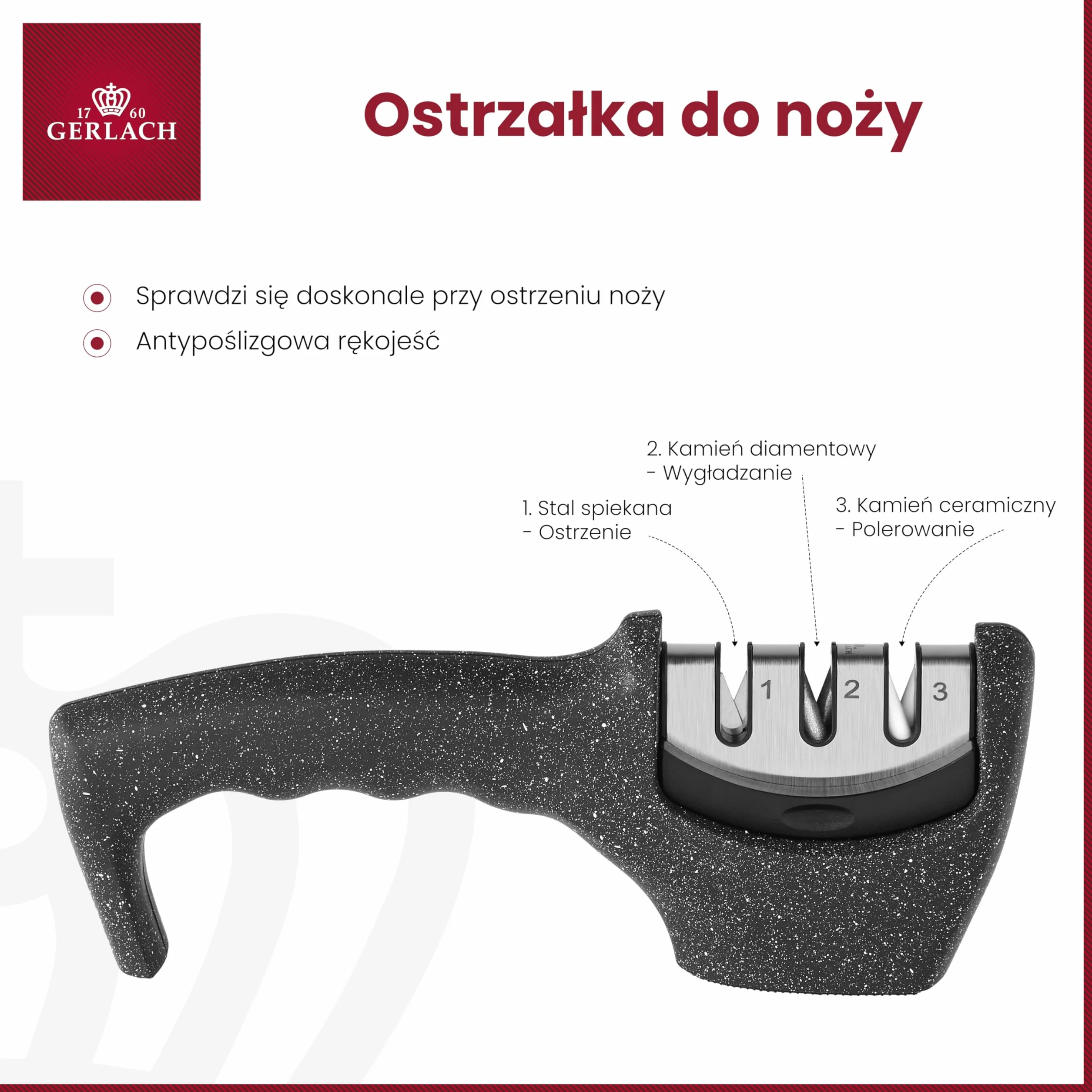 Gerlach Granitex Ostrzałka Do Noży Kuchennych