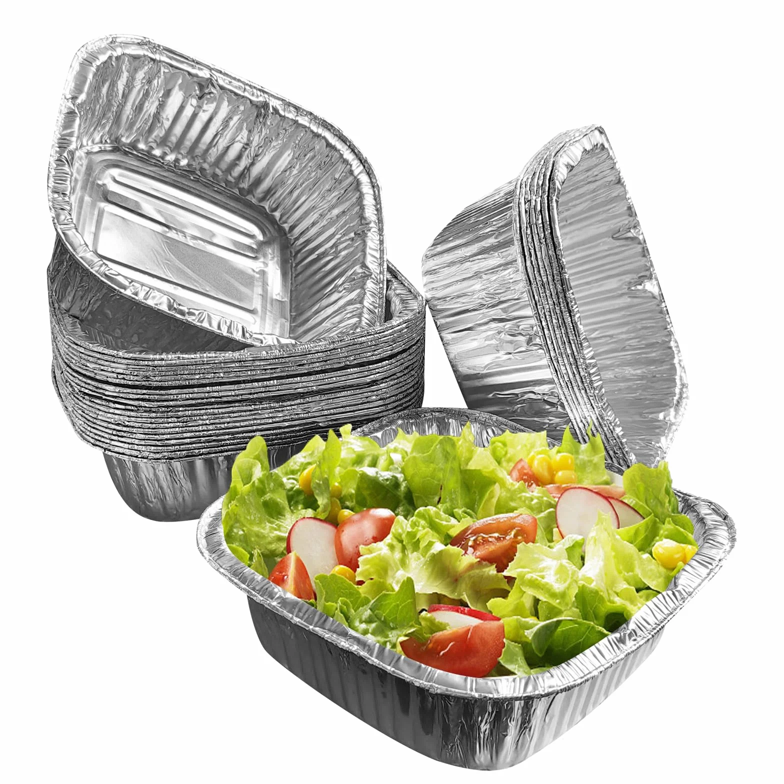 aluminiowy tacki do grilla, 30 sztuk, 1200 ml, grillowania, pieczenia, smażenia i gotowania, tacki na tłuszcz i ociekowe