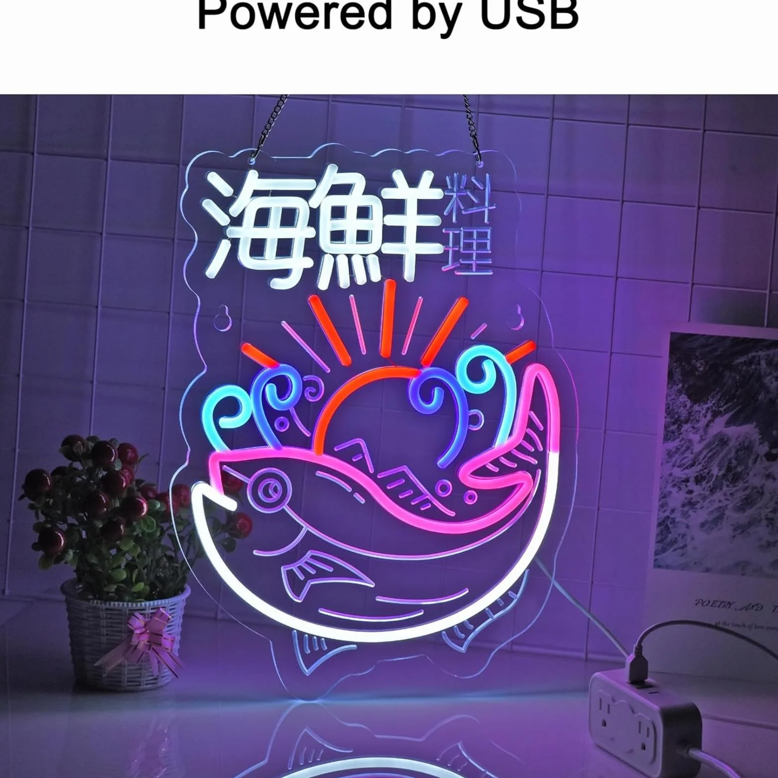Kolorowe neonowe znaki LED z japońskimi daniami Ramen, Sushi, Dumpling, lampka dekoracyjna, świetlne znaki do sklepu z deserami, restauracji, baru, kuchni, domu, dekoracja ścienna