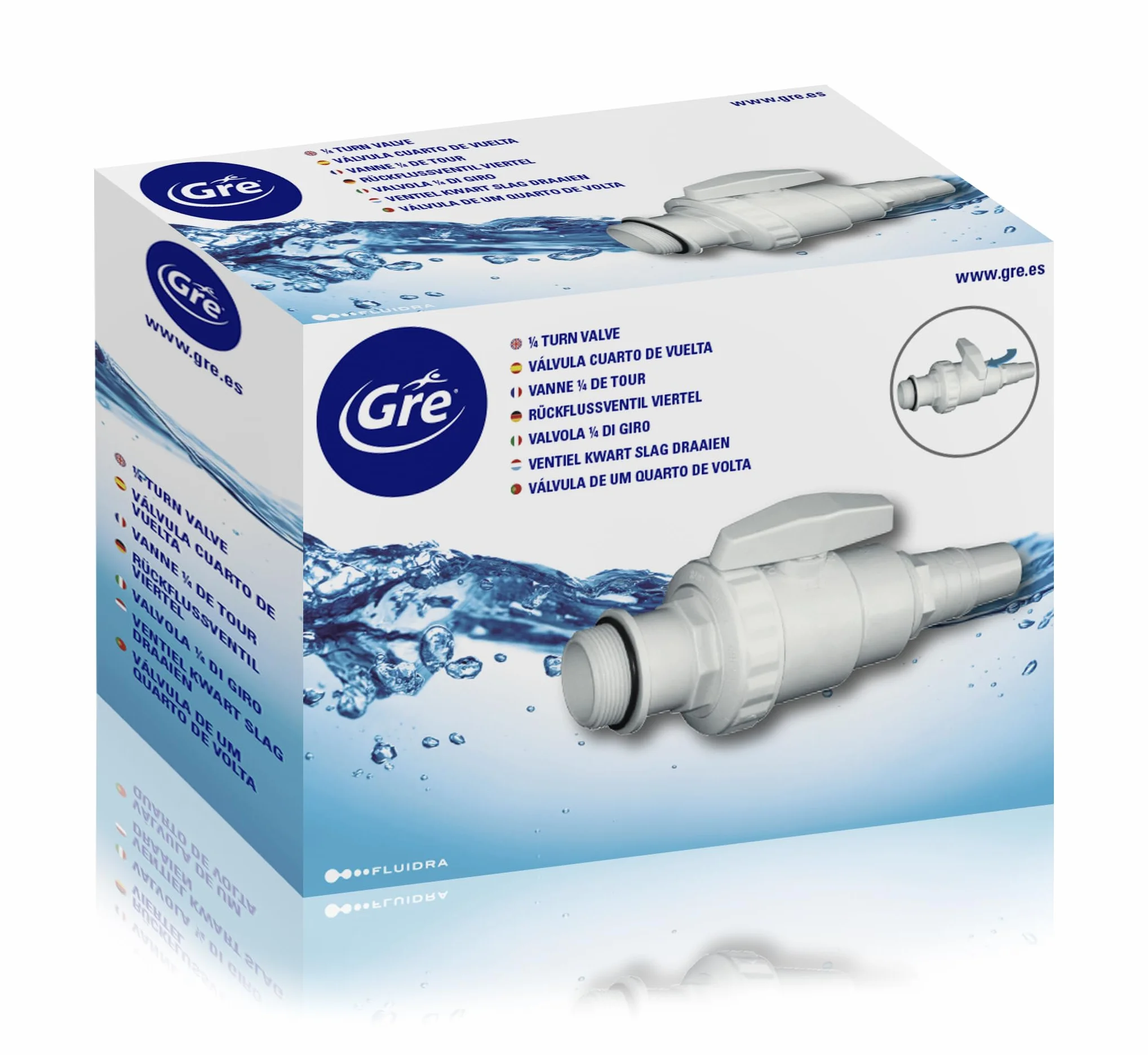Gre 621702 Zawór odcinający 1/4 obrotu, do skimmera Gre