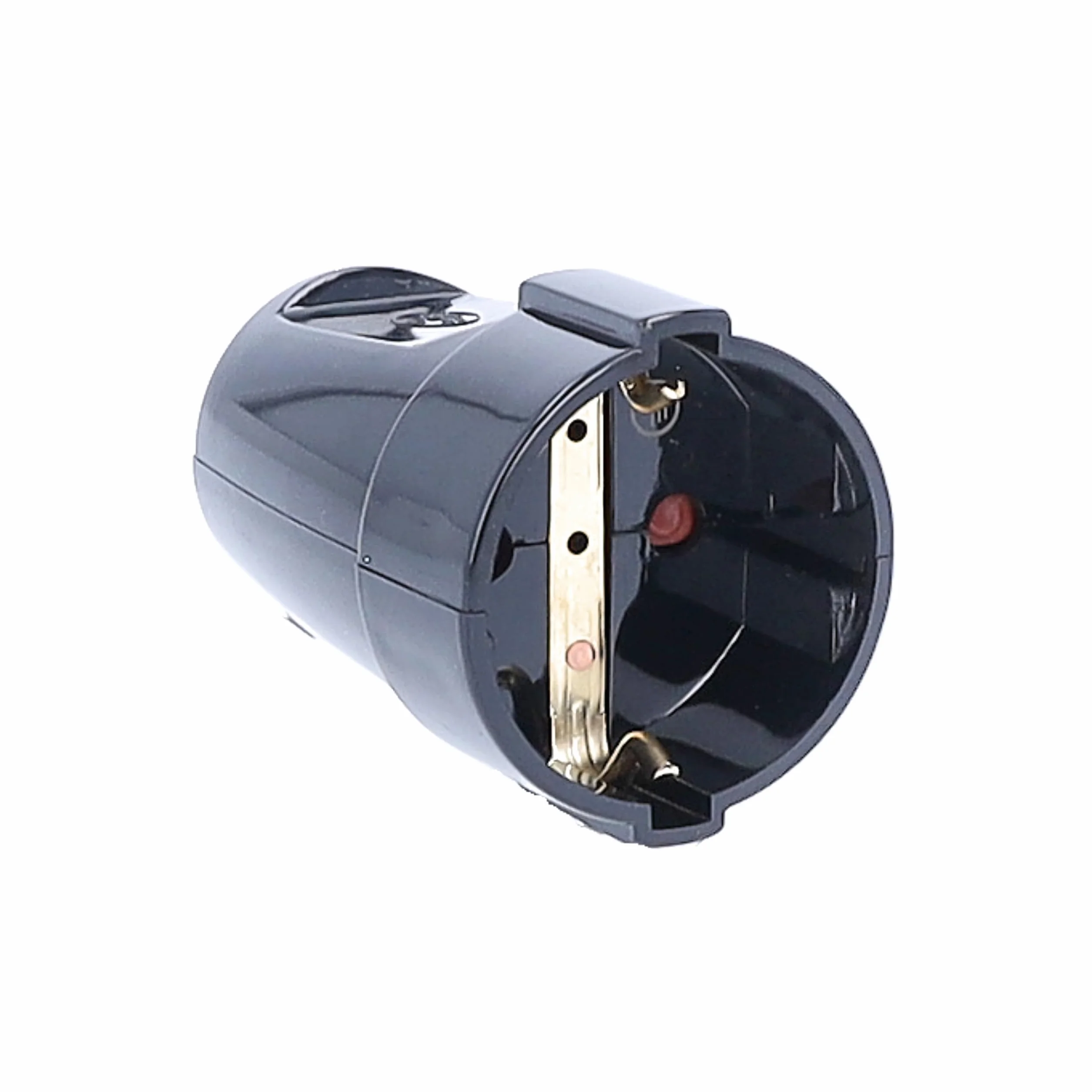 as - Schwabe 45012 Ochronne Wtyczki Pcw Złącza Stykowe Do Użytku Wewnętrznego, 230 V, Czarny