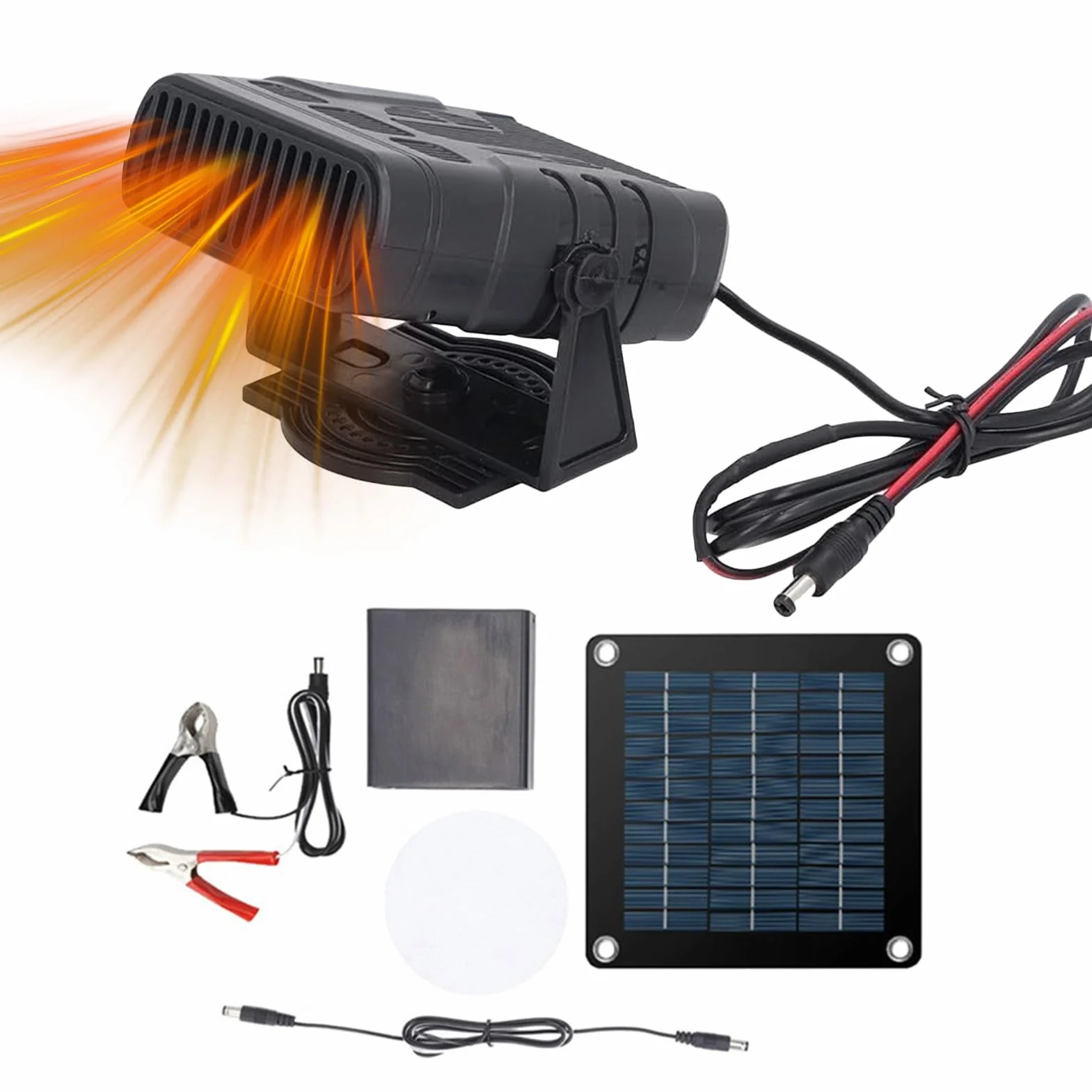 Ogrzewanie do kurnika, 20 W, zabezpieczenie przed przegrzaniem, wiatroszczelny, przenośny grzejnik solarny do szklarni, domu, samochodu, szklarni, kociąt, szczeniąt i