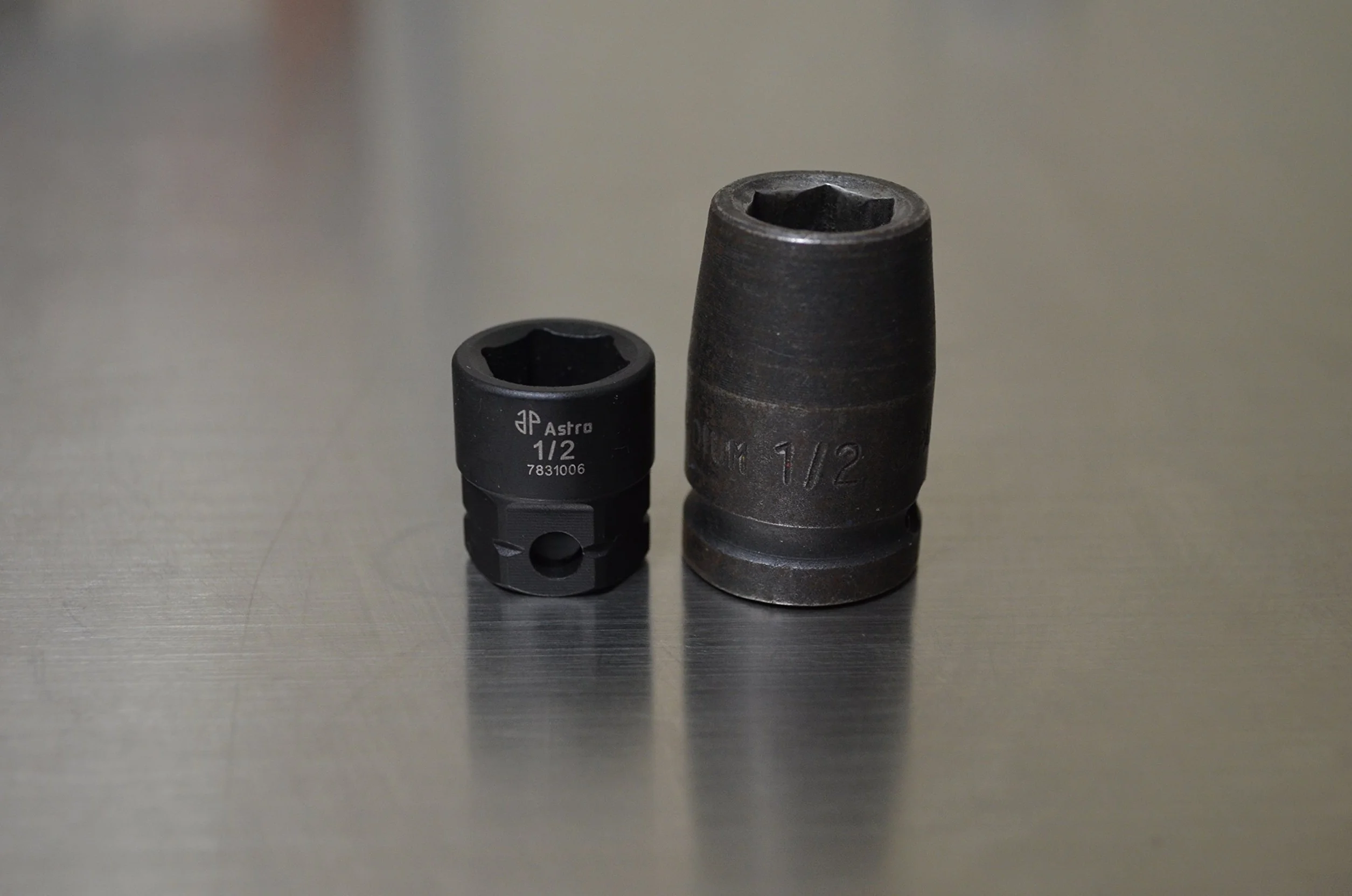 Astro Tools 78310 10-częściowy zestaw nasadek udarowych z napędem 3/8″, niskoprofilowe nano nasadki udarowe, SAE