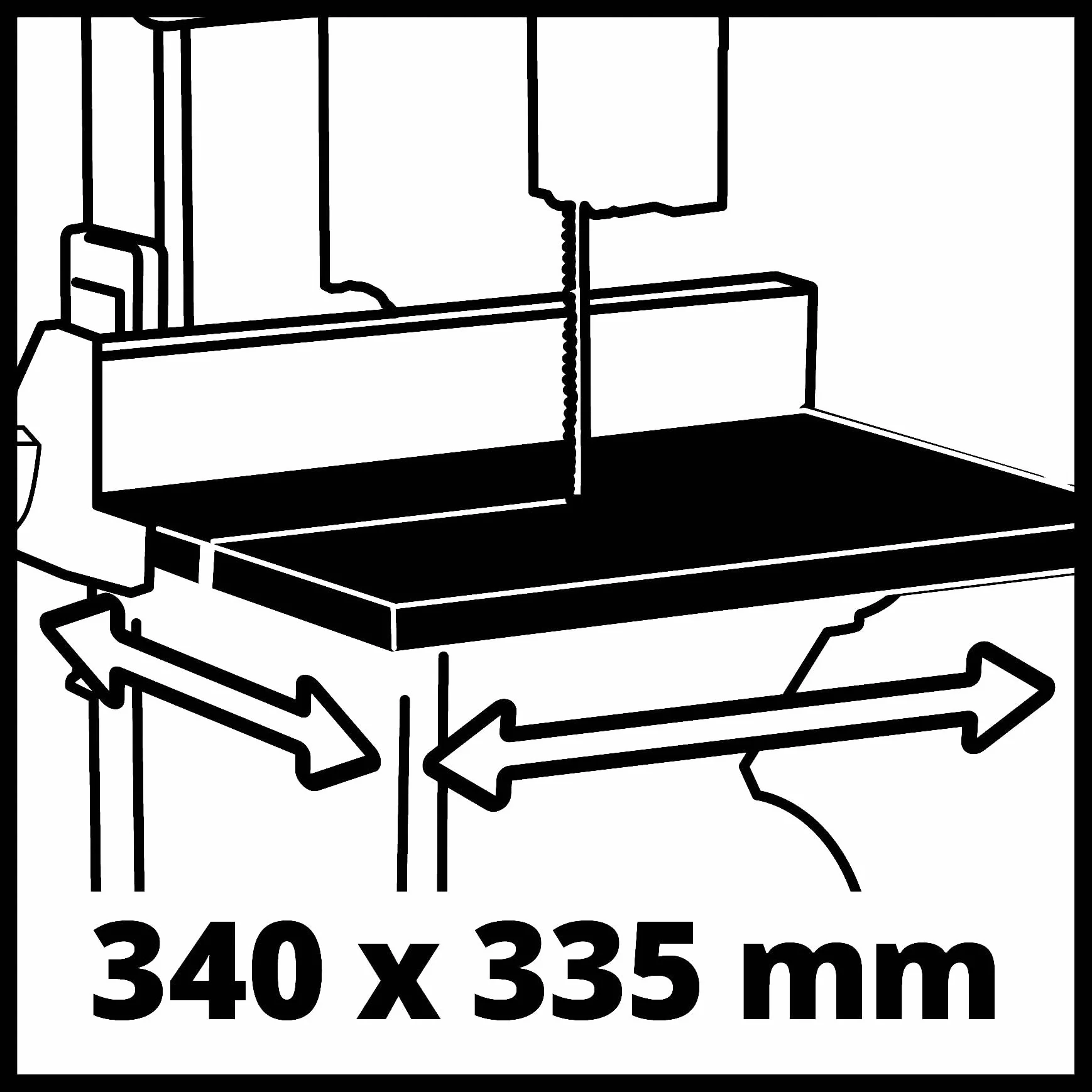 Einhell Piła taśmowa TC-SB 245 L (400 W, maks. prędkość piły 726 m/min, szerokość przepustu 245 mm, maks. wysokość cięcia 101 mm, nachylony stół do piły, ogranicznik równoległy i kątowy, przyłącze
