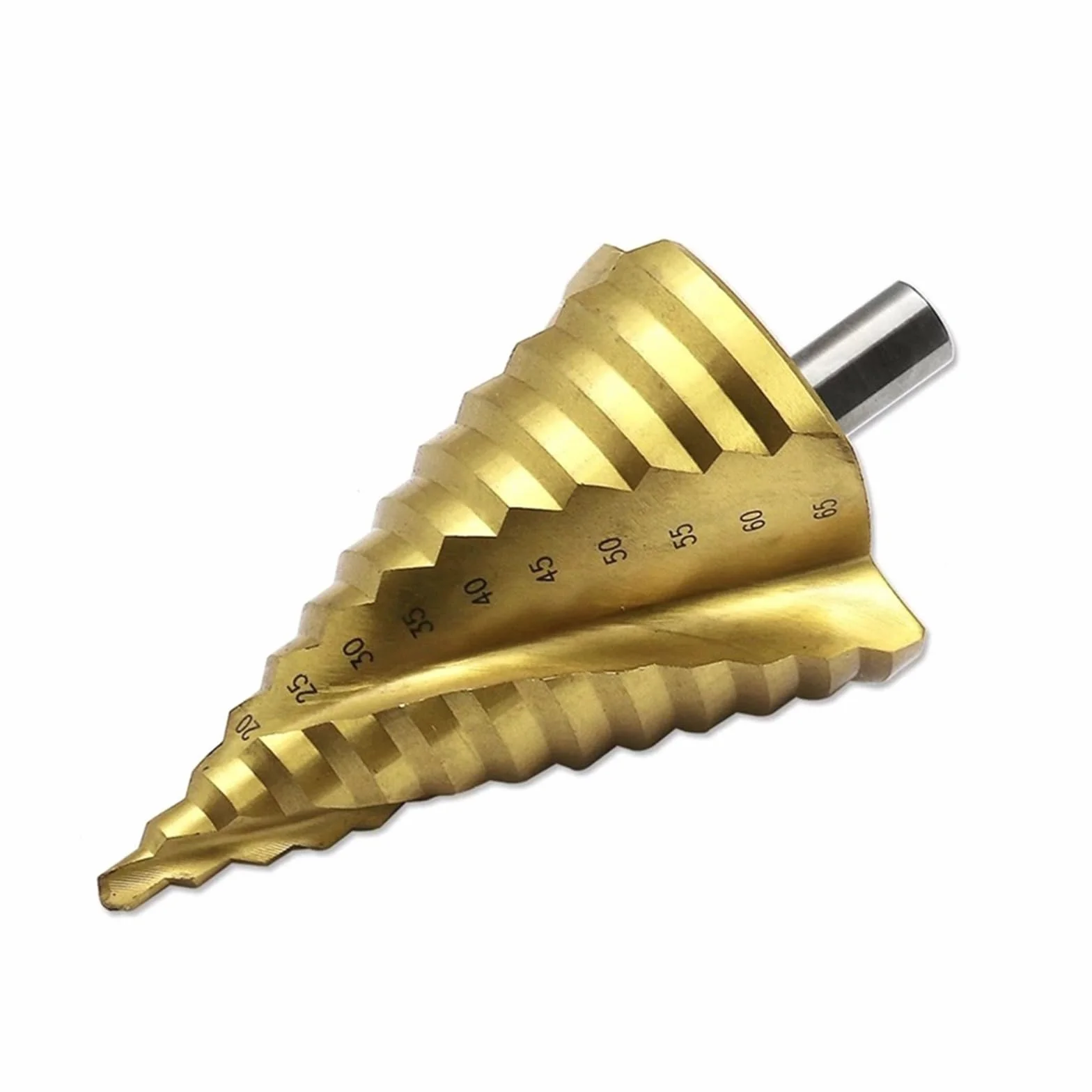 1 * wiertło stopniowe pokryte tytanem duża spirala HSS 6-65mm wiertło do rowków Pagoda wycinak otworów do płyta żeliwna aluminiowa
