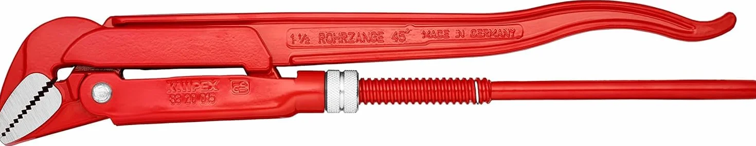 KNIPEX Klucz nastawny do rur 45° malowane proszkowo, czerwone 430 mm, 83 20 015