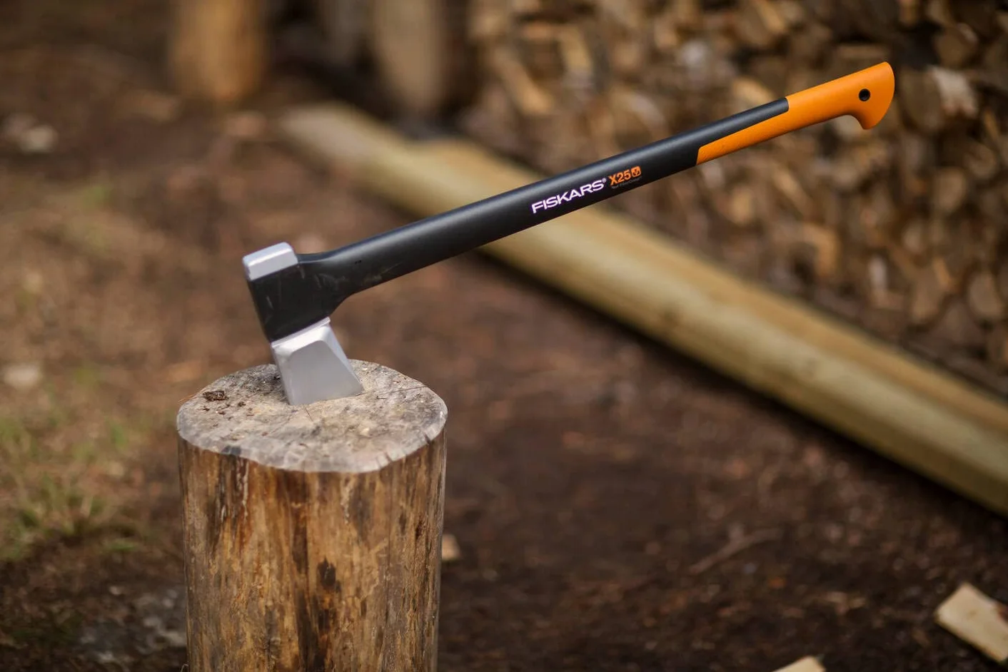 Fiskars X-Series Siekiera X25 77 cm Czarny Pomarańczowy