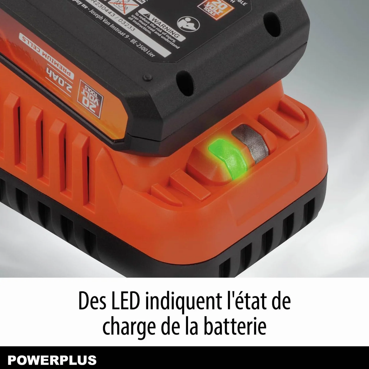 POWER plus Zestaw akumulatorów i ładowarek Dual Power 20 V 2,0 Ah 2 A
