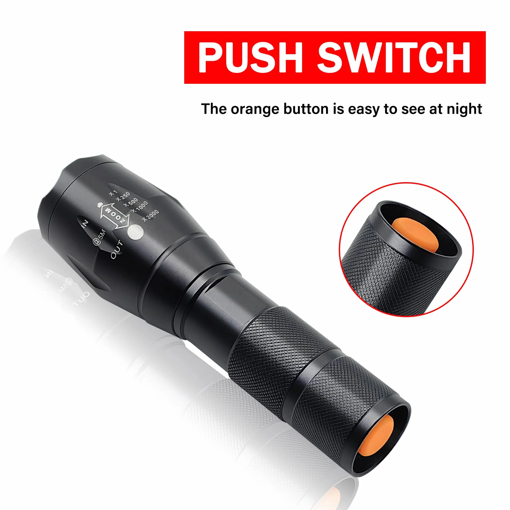 Latarka LED (czerwone światło)