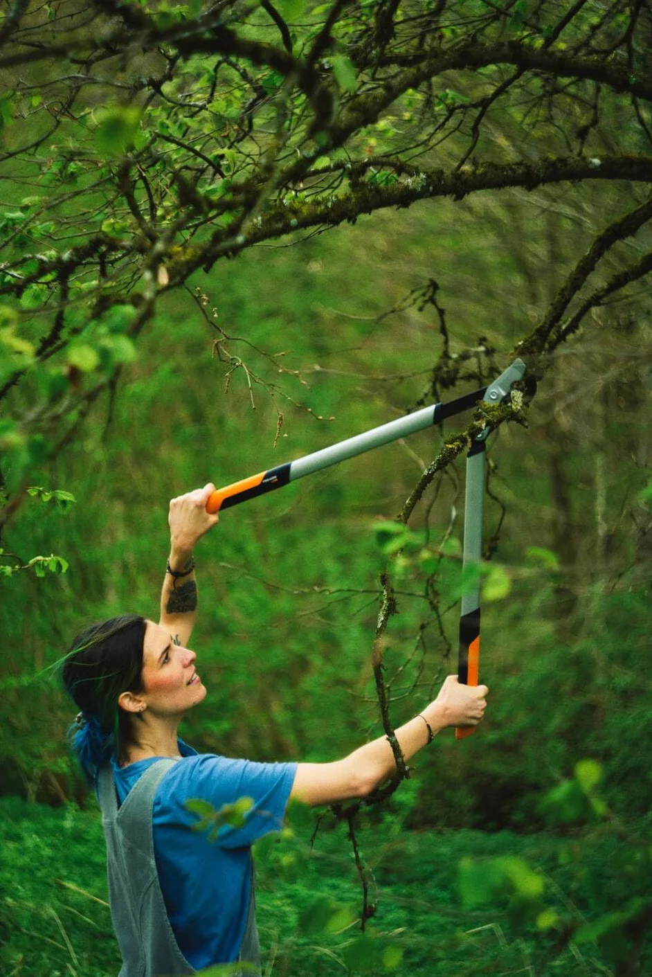 Fiskars Powergear X Sekator Ogrodniczy, Wielokolorowy, LX 98