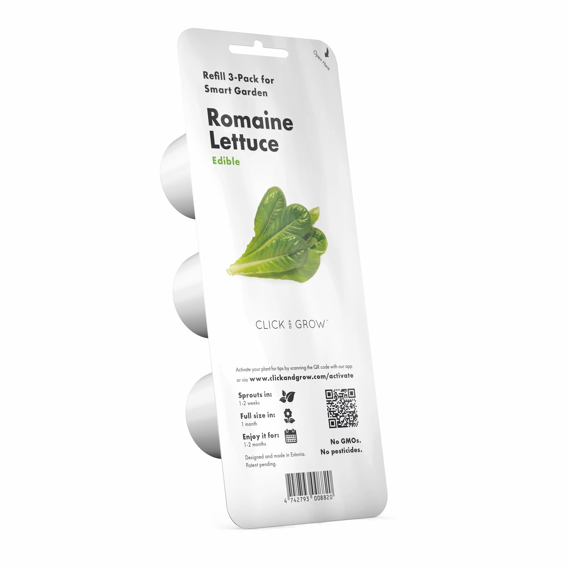 Click & Grow Plant Pods, sałata rzymska, kapsułki roślinne do Smart Garden, 3-pak