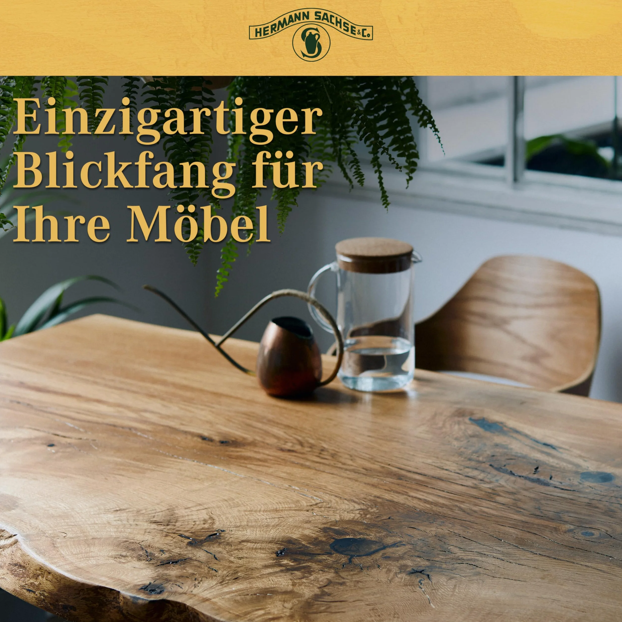 Hermann Sachse Hartöl - 250ml - Holzöl - Möbelöl - Effektiver Holzschutz im Innenbereich - Natürliches Leinöl - Arbeitsplattenöl - Öl für Tische - Made in Germany