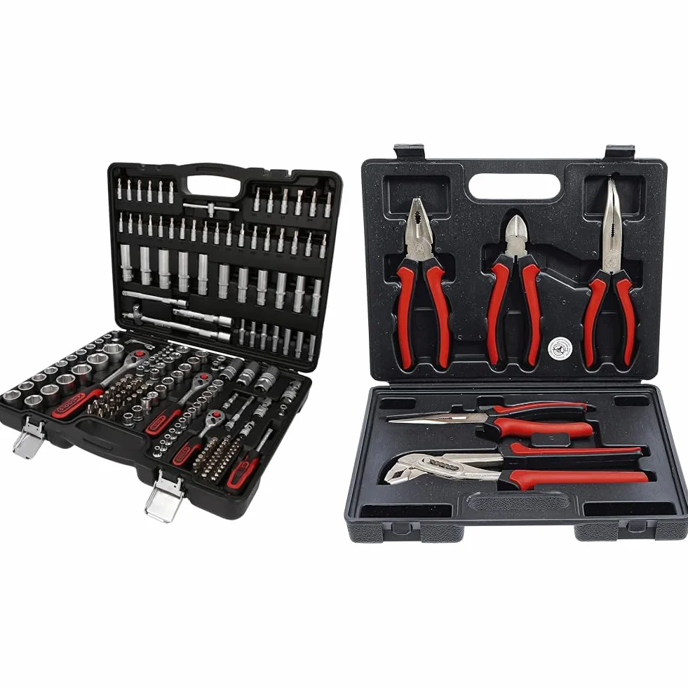 KS Tools 917.0779 1/4"+3/8"+1/2" Zestaw Kluczy Nasadowych, 179-szt & BGS Diy 330 | Zestaw szczypiec | 5 szt.