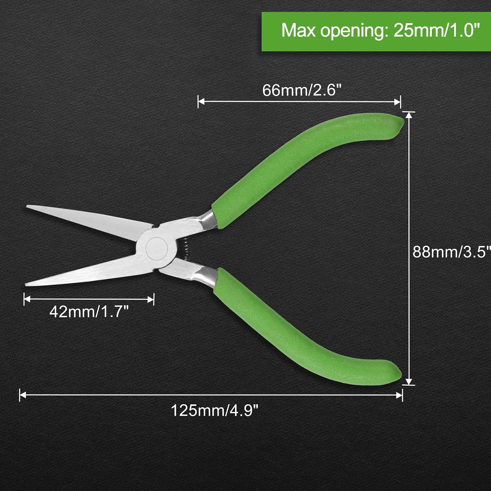 LEONTOOL Szczypce do produkcji biżuterii, gładka szczęka, 14 cm, płaski nos, kaczka