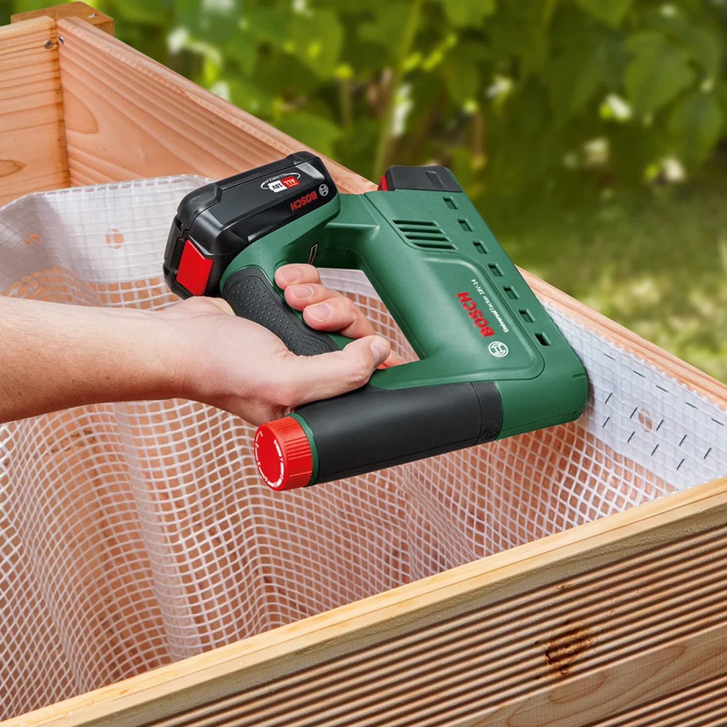 Bosch Universaltacker 18V-14 Zszywacz, Czarny/Zielony, Do 14 mm