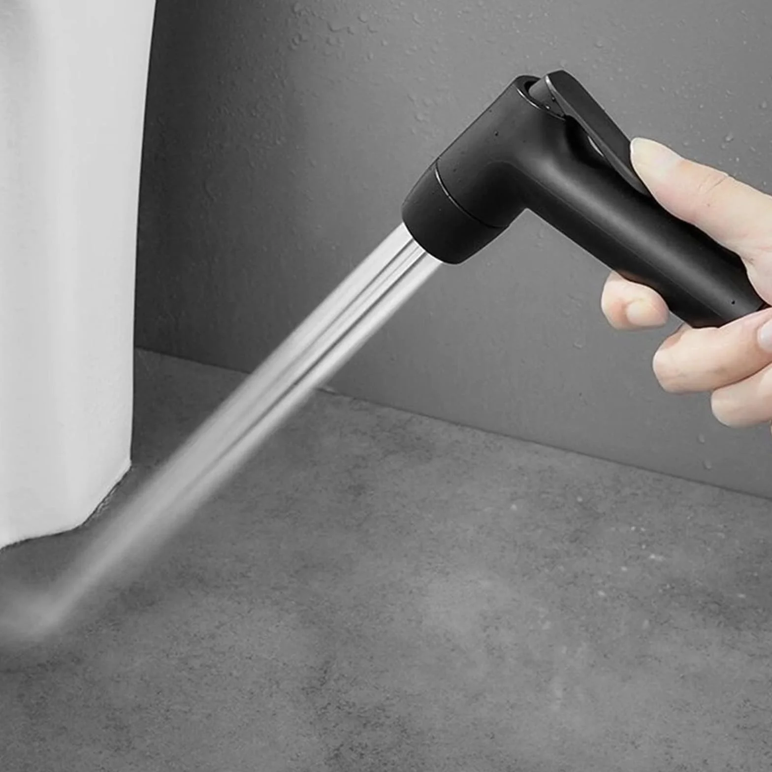 ISCBAFYX G1/2 Przenośny opryskiwacz 2 tryby Spray do toalety Wielofunkcyjny ręczny prysznic dla kobiet Bateria bidetowa (srebrna)