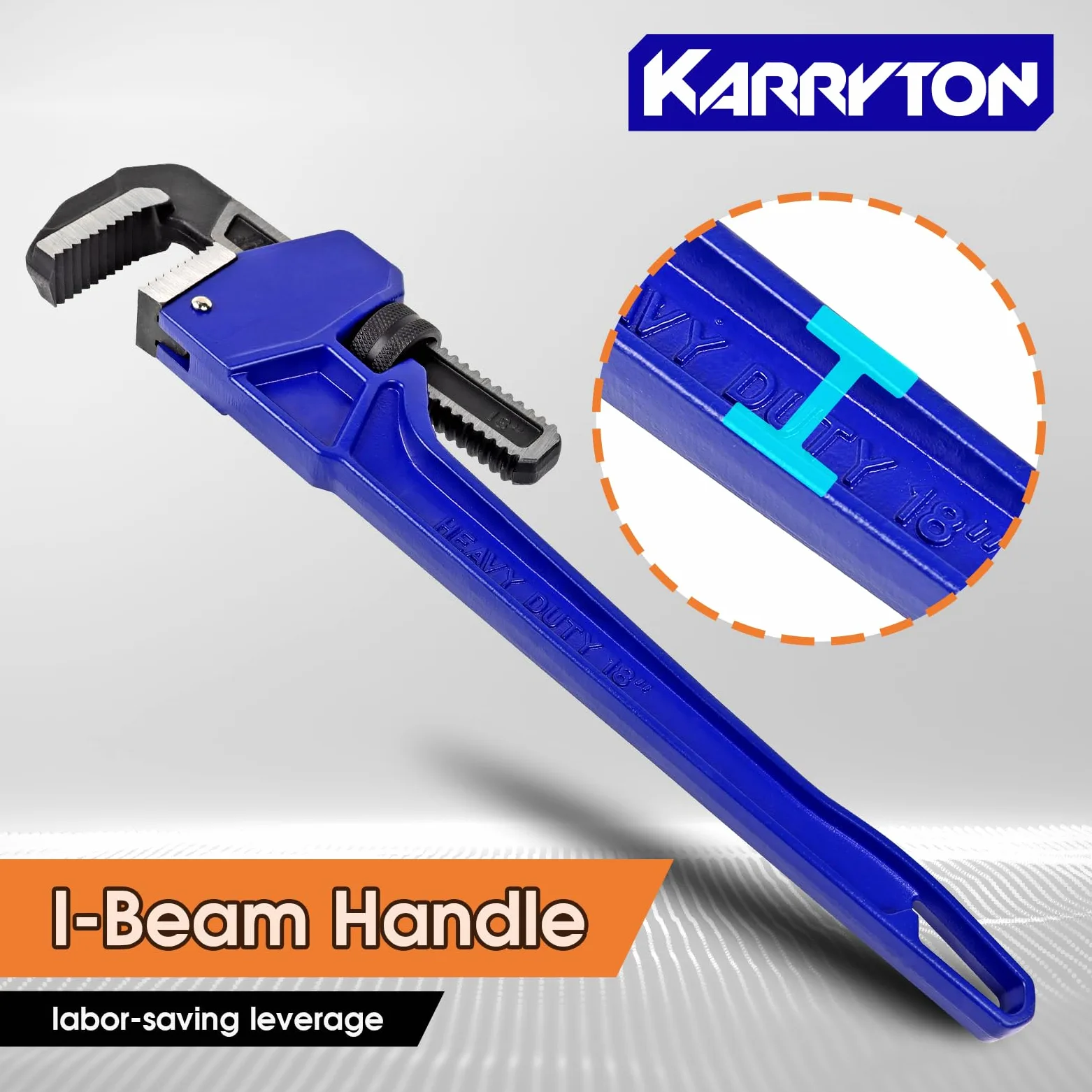 Zestaw kluczy do rur 20 cm 25 cm 35 cm 45 cm (4 sztuki), regulowana szczęka ze stali węglowej z żeliwną prostą rączką klucz hydrauliczny, idealne narzędzie hydrauliczne o dużej wytrzymałości