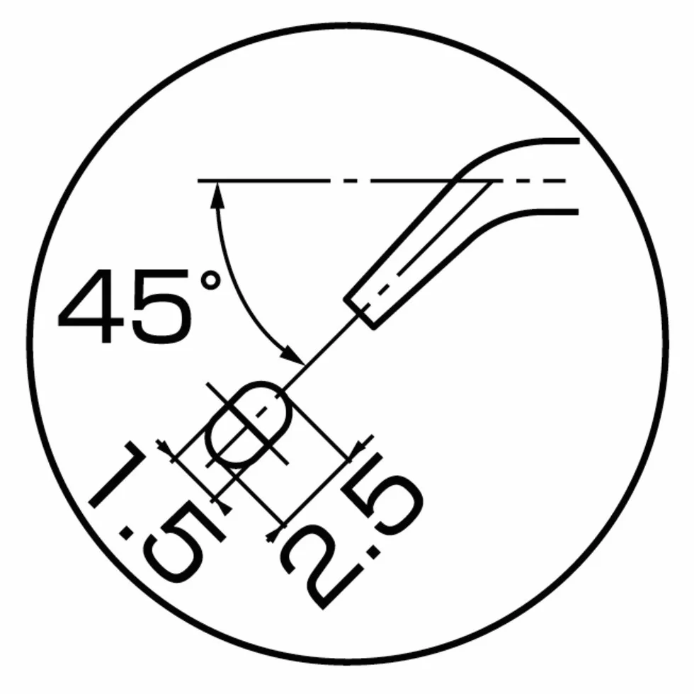 3.peaks -04A wygięte szczypce igłowe, plastikowa sprężyna w zestawie, 5,1 cala (130 mm)