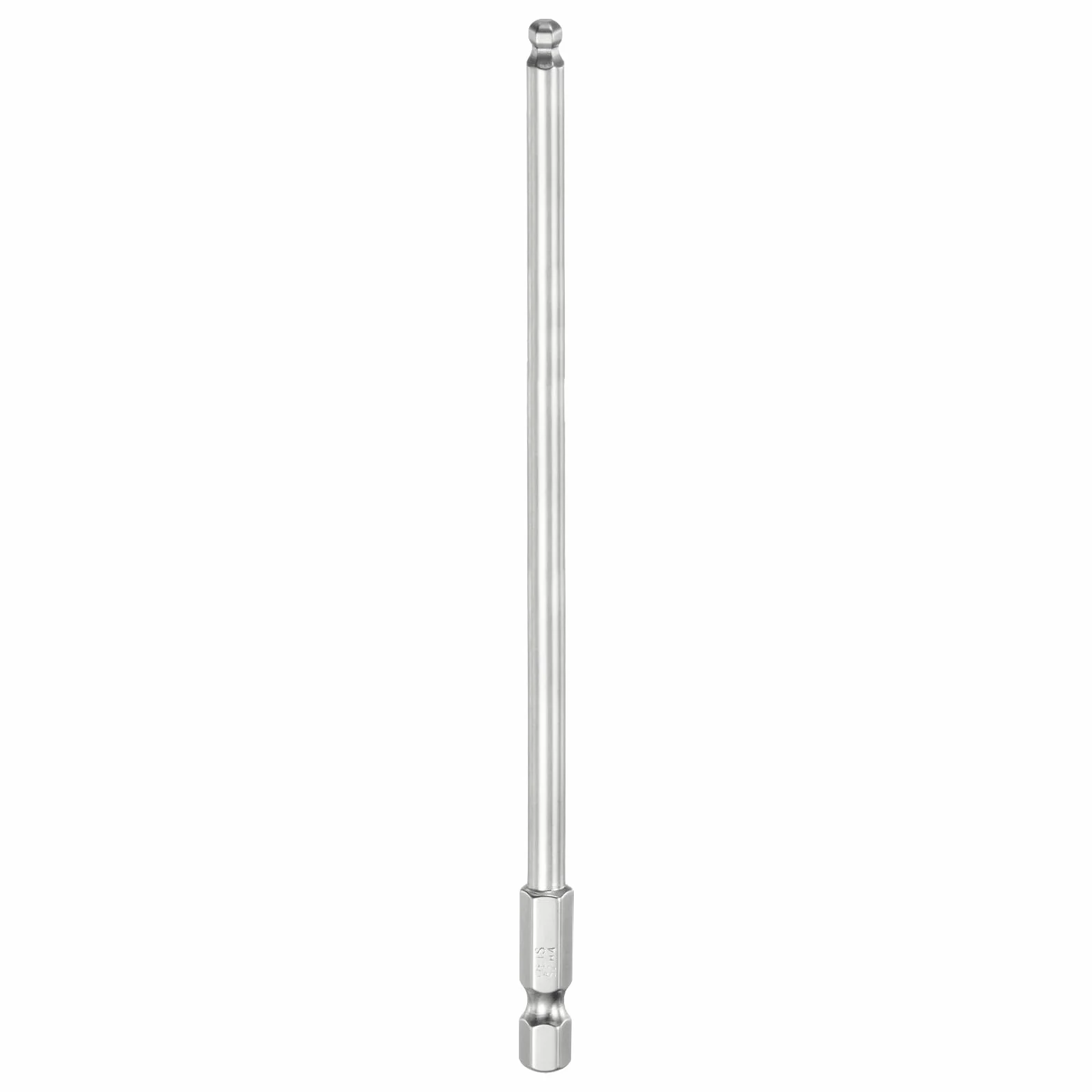 QUARKZMAN Zestaw bitów sześciokątnych z końcówką kulkową 4 mm (H4.0), rozmiar 1/4" 150 mm (6 cala), końcówka sześciokątna, długość wierteł kulistych ze stali S2, bity metryczne