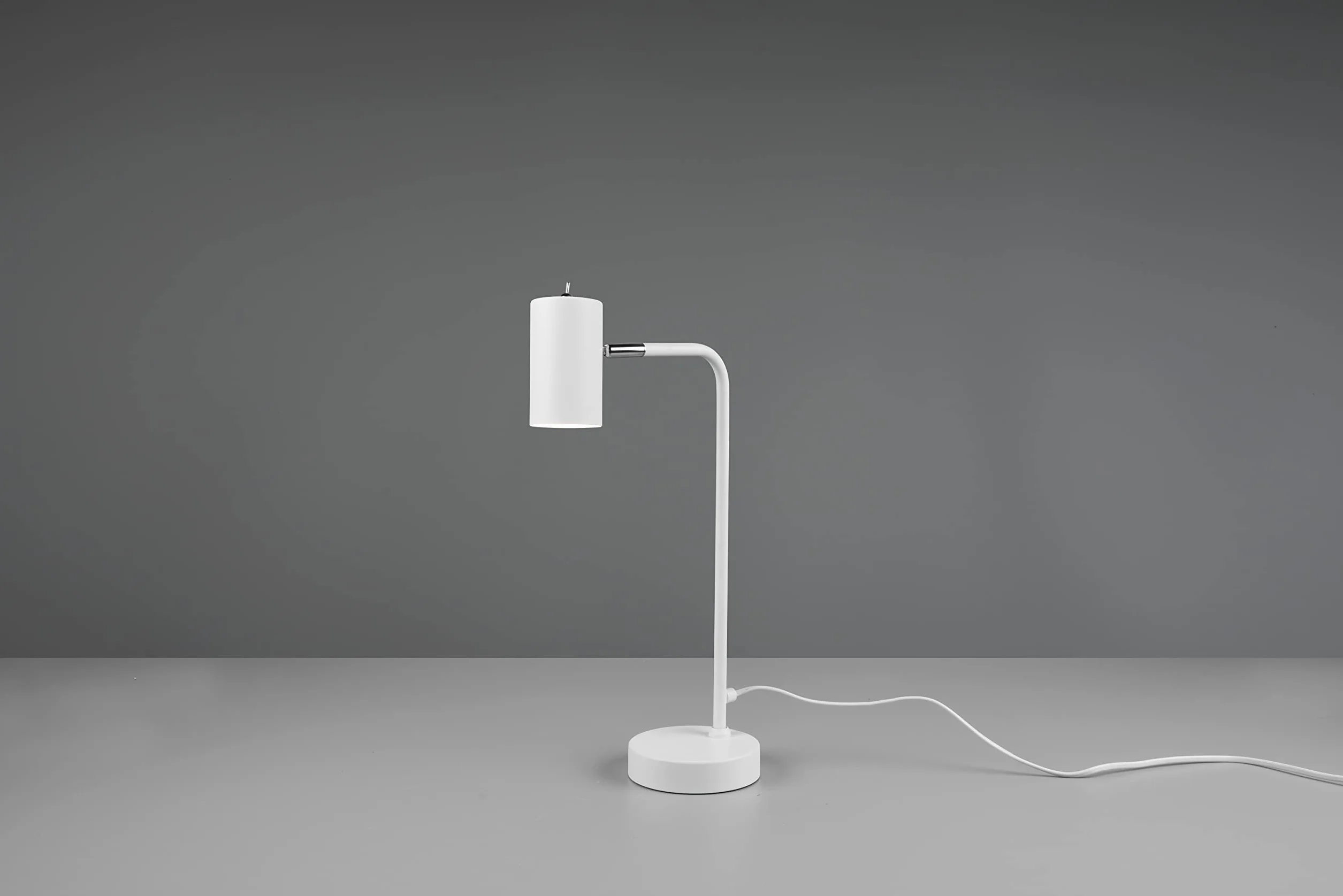 Trio, Lampa stołowa, Marley 1xGU10, max.5,0 W Korpus: Metal, biały matowy L: 12,0 cm, wys.: 45,0 cm, P:25,0 cm, IP20, bez oświetlenia
