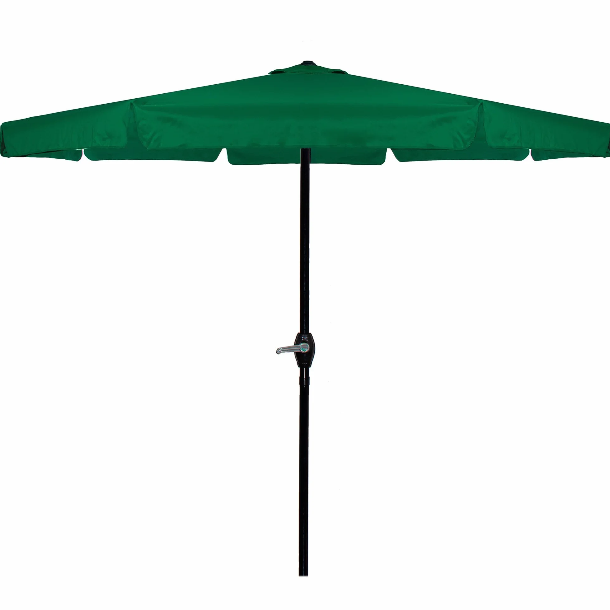 SPRINGOS Parasol ogrodowy parasol przeciwsłoneczny, system korbowy, 400 x 252 cm, zielony, 400 x 252 cm