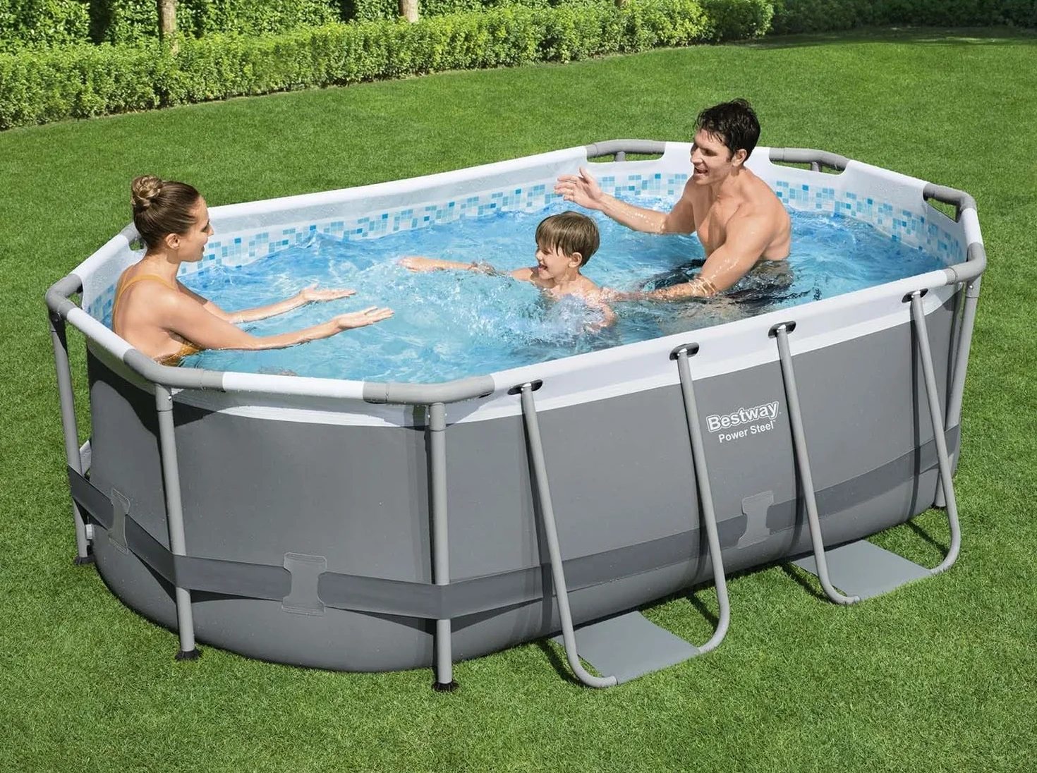 Bestway Power Steel 10' x 6'7" x 33" Oval Pool Set